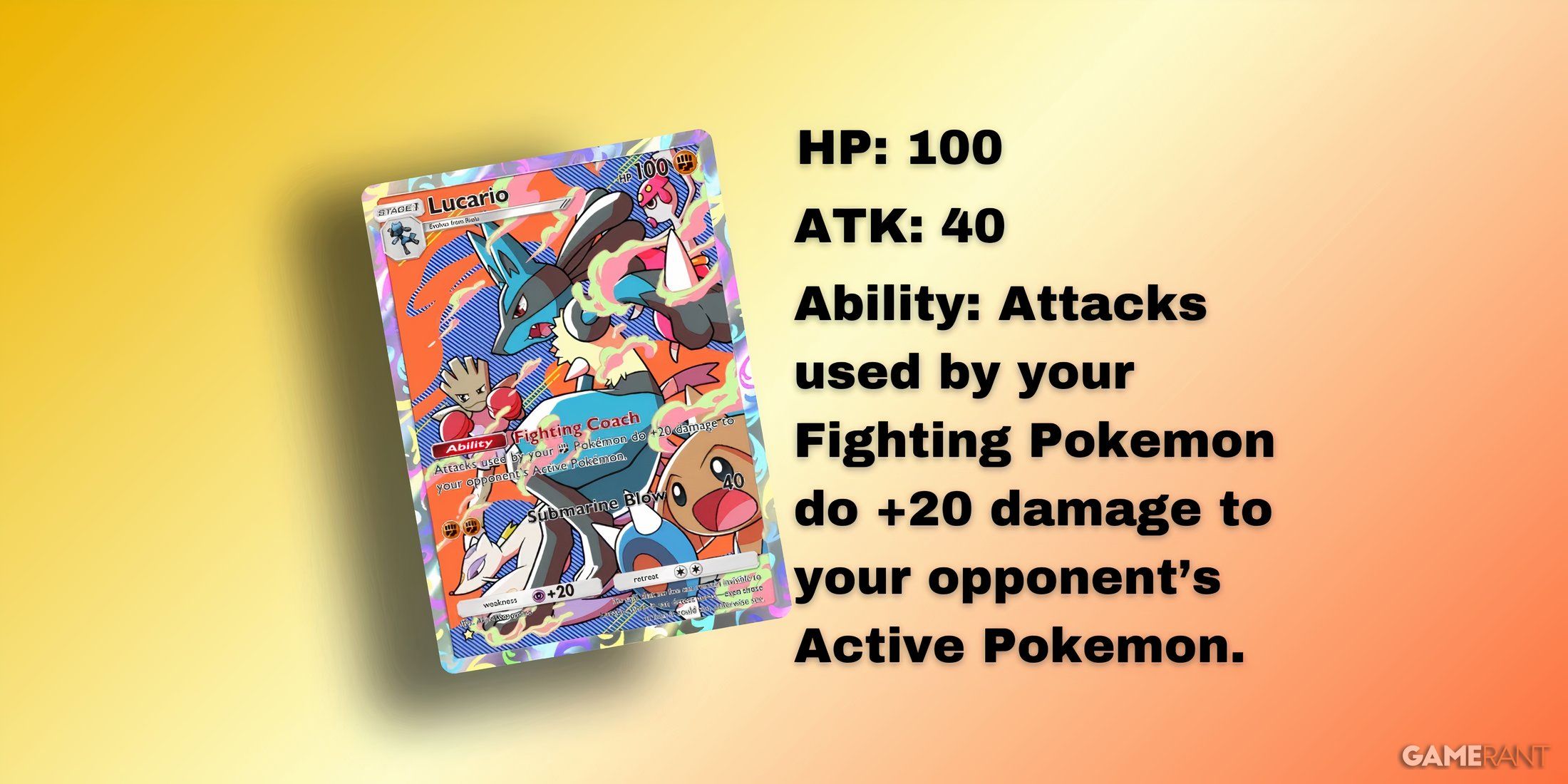 lucario's card info in pokemon tcg pocket.