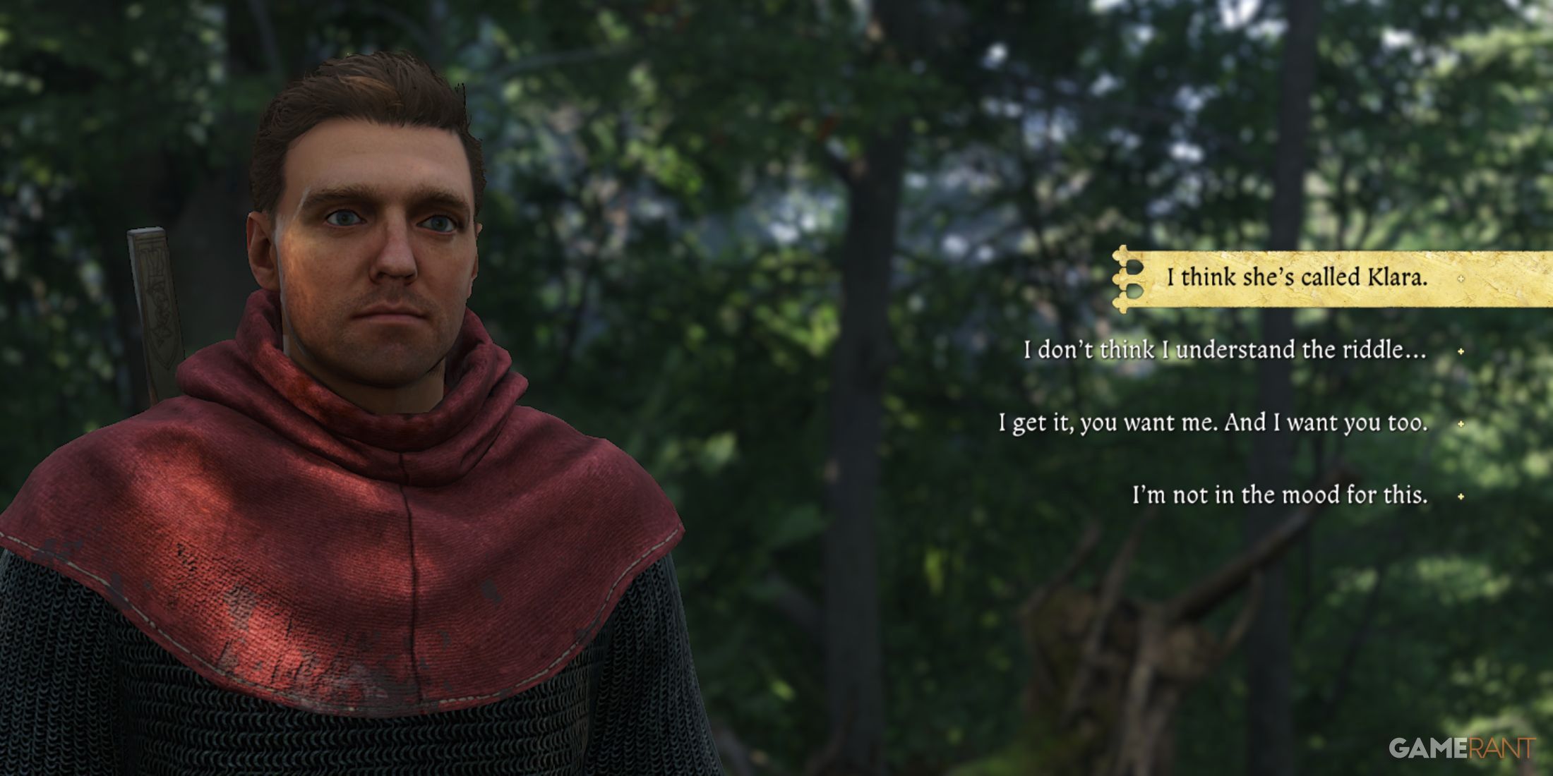 Kingdom Come Deliverance 2 - Klara Romance Dialogue Option