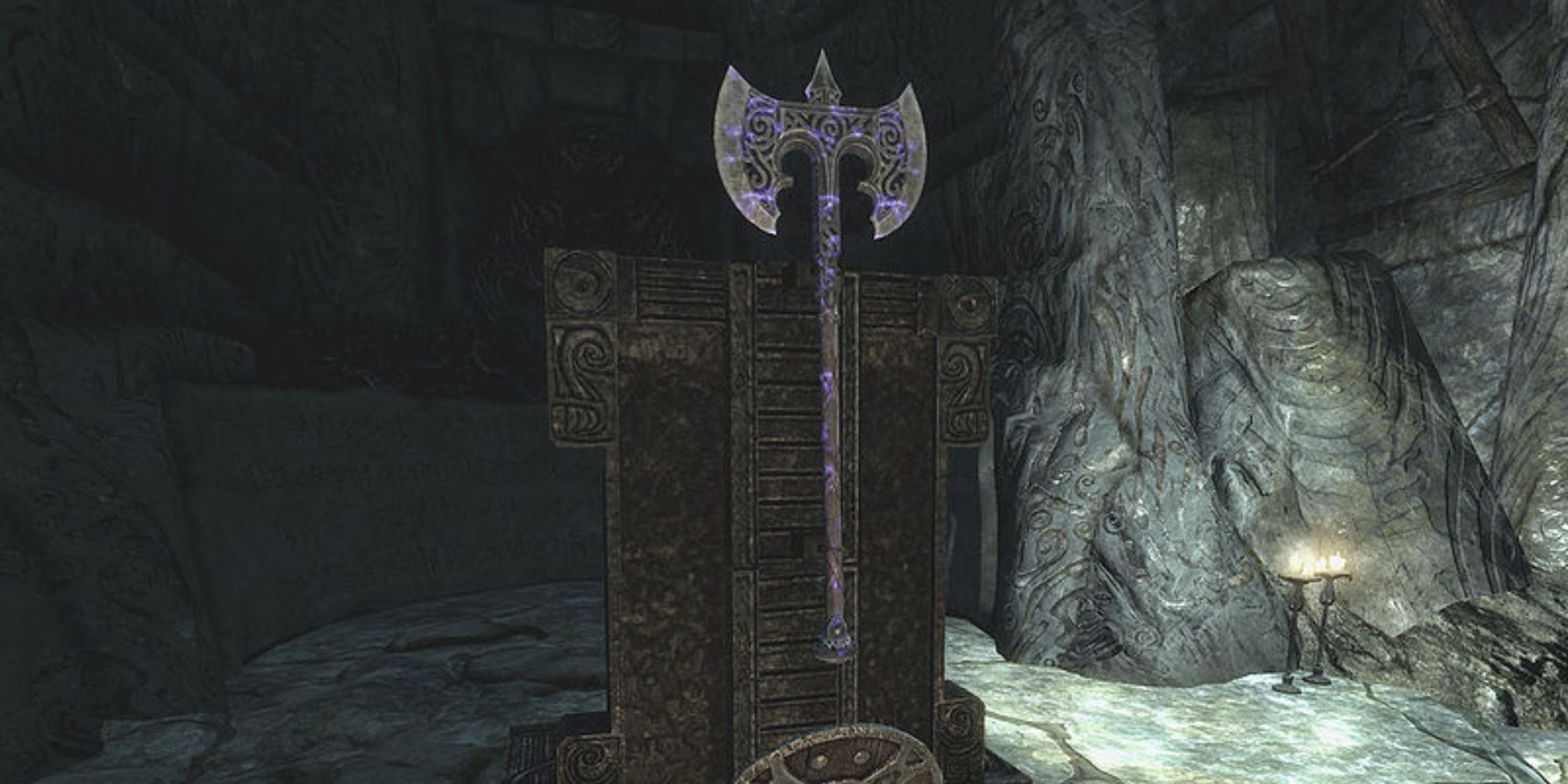 Skyrim Unique Battleaxe In Ironbind Barrow