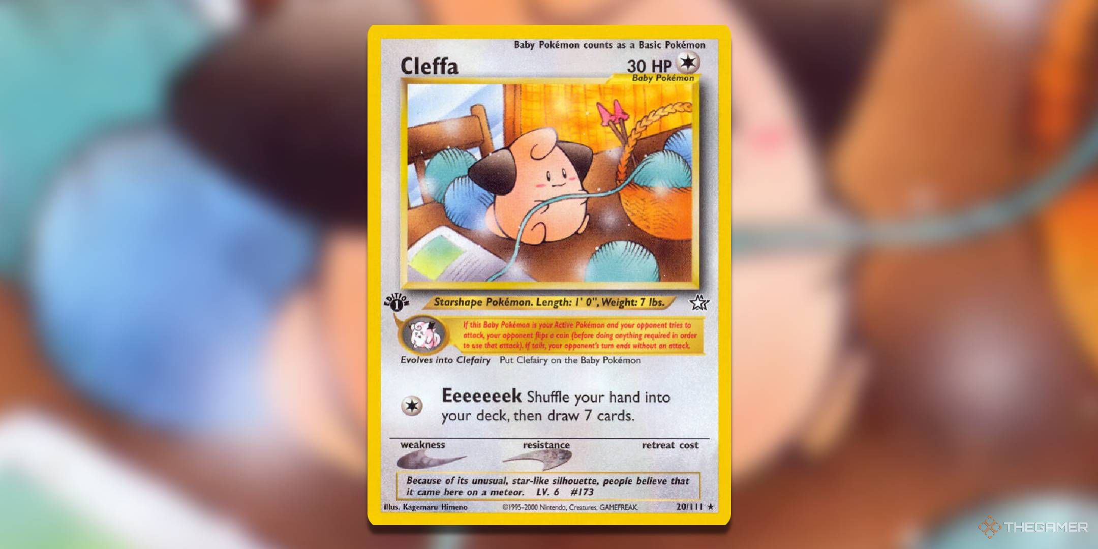 Pokemon TCG Neo Genesis Cleffa.