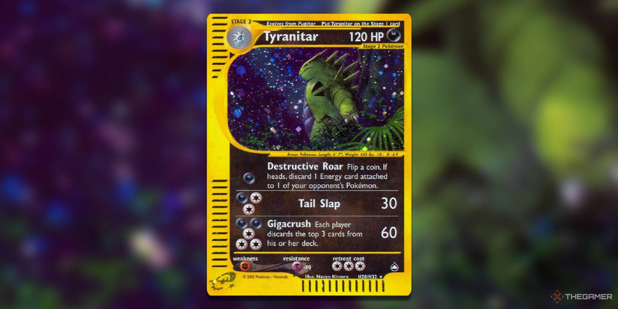 Pokemon TCG Aquapolis Tyranitar.