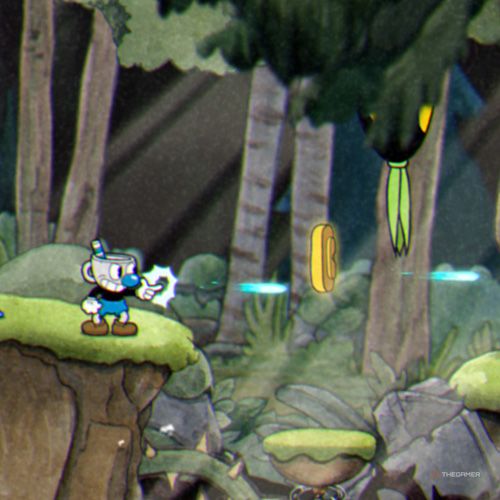 Mugmen finds the fifth coin inside the Forest Follies level in Cuphead