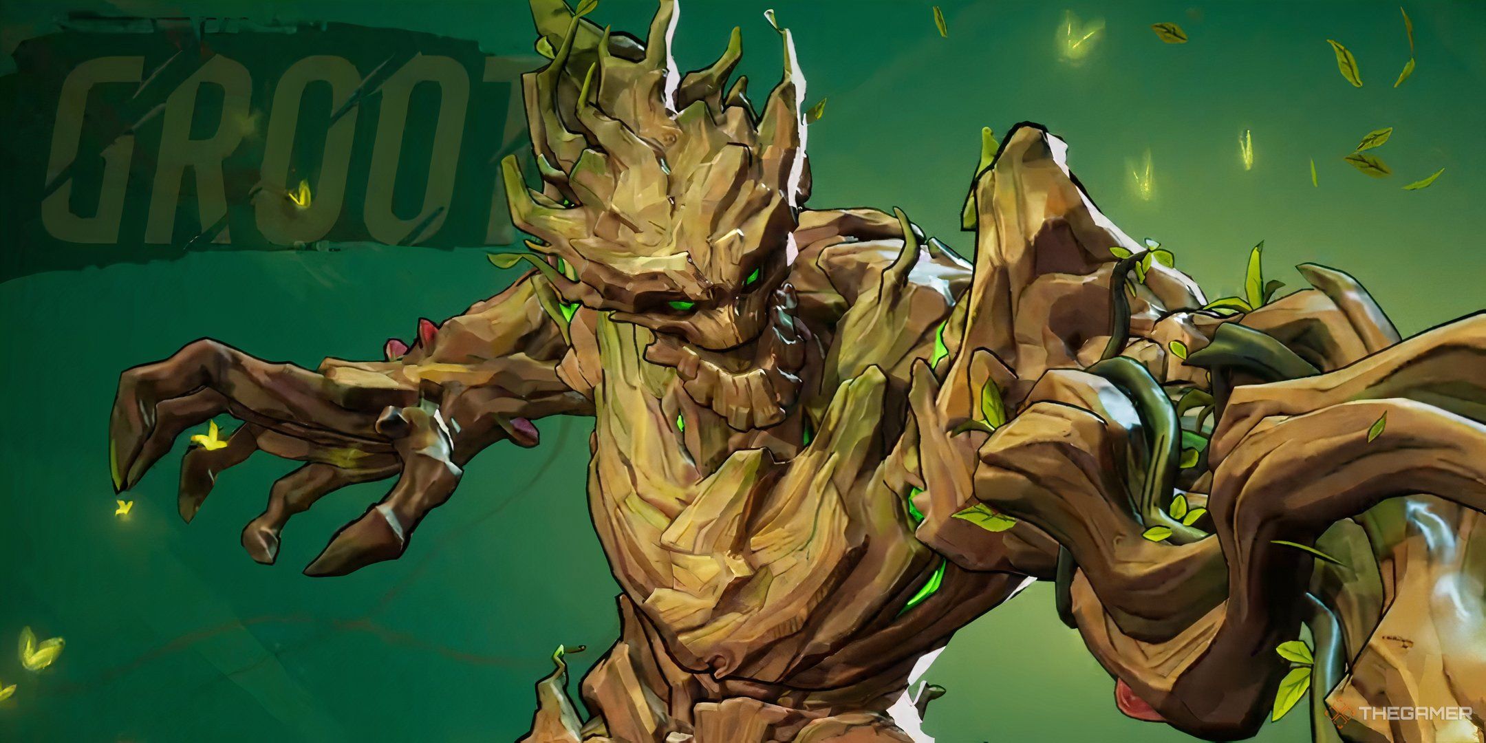 The hero selection animation for Groot in Marvel Rivals. 