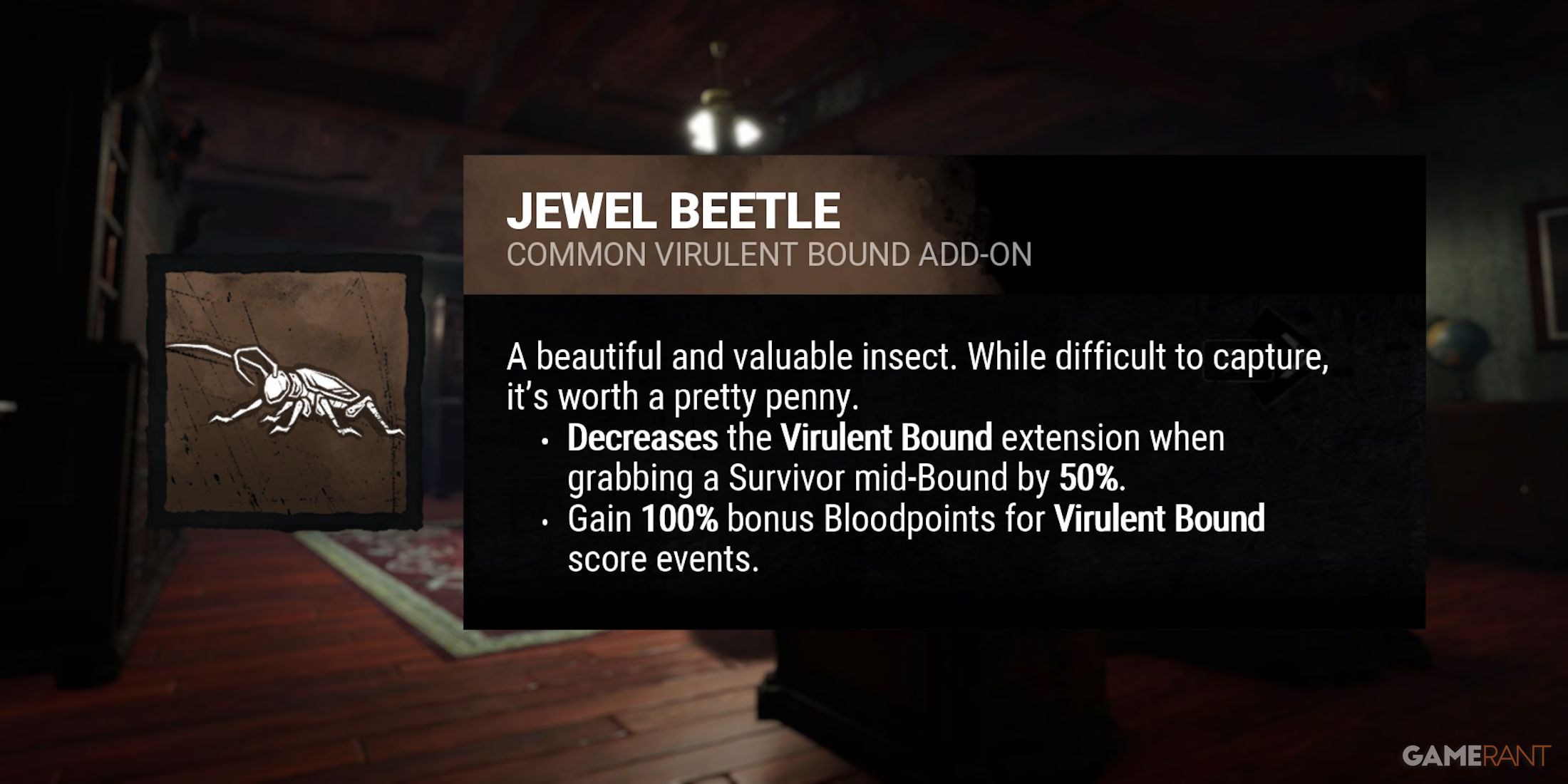 dead by daylight the mastermind jewel beetle addon