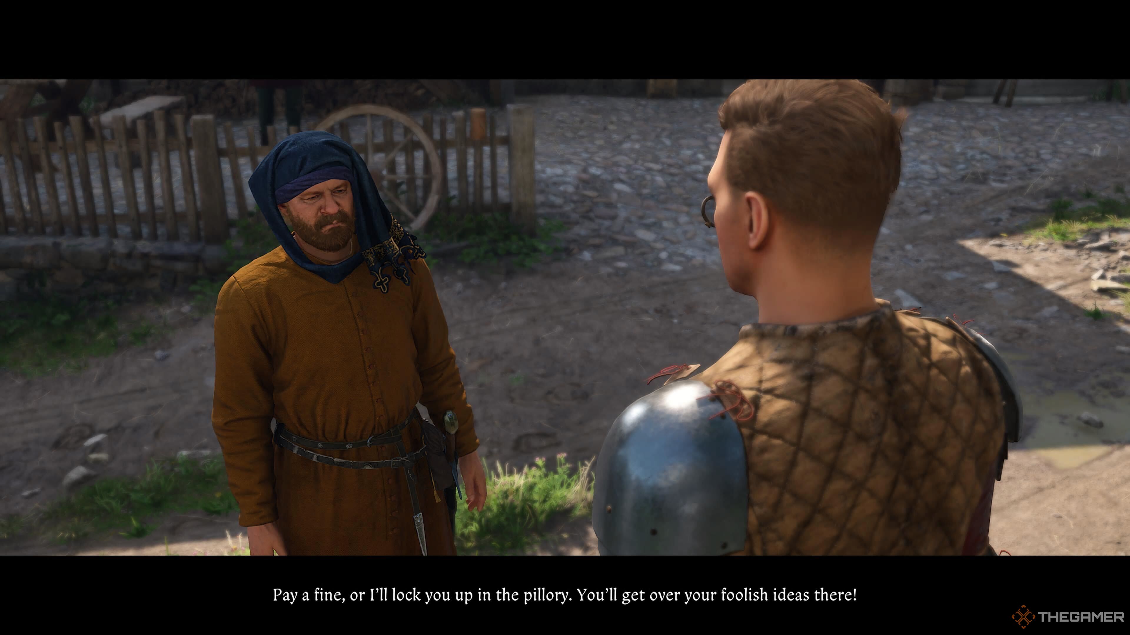 Henry talking to an angry person in Kingdom Come: Deliverance 2.