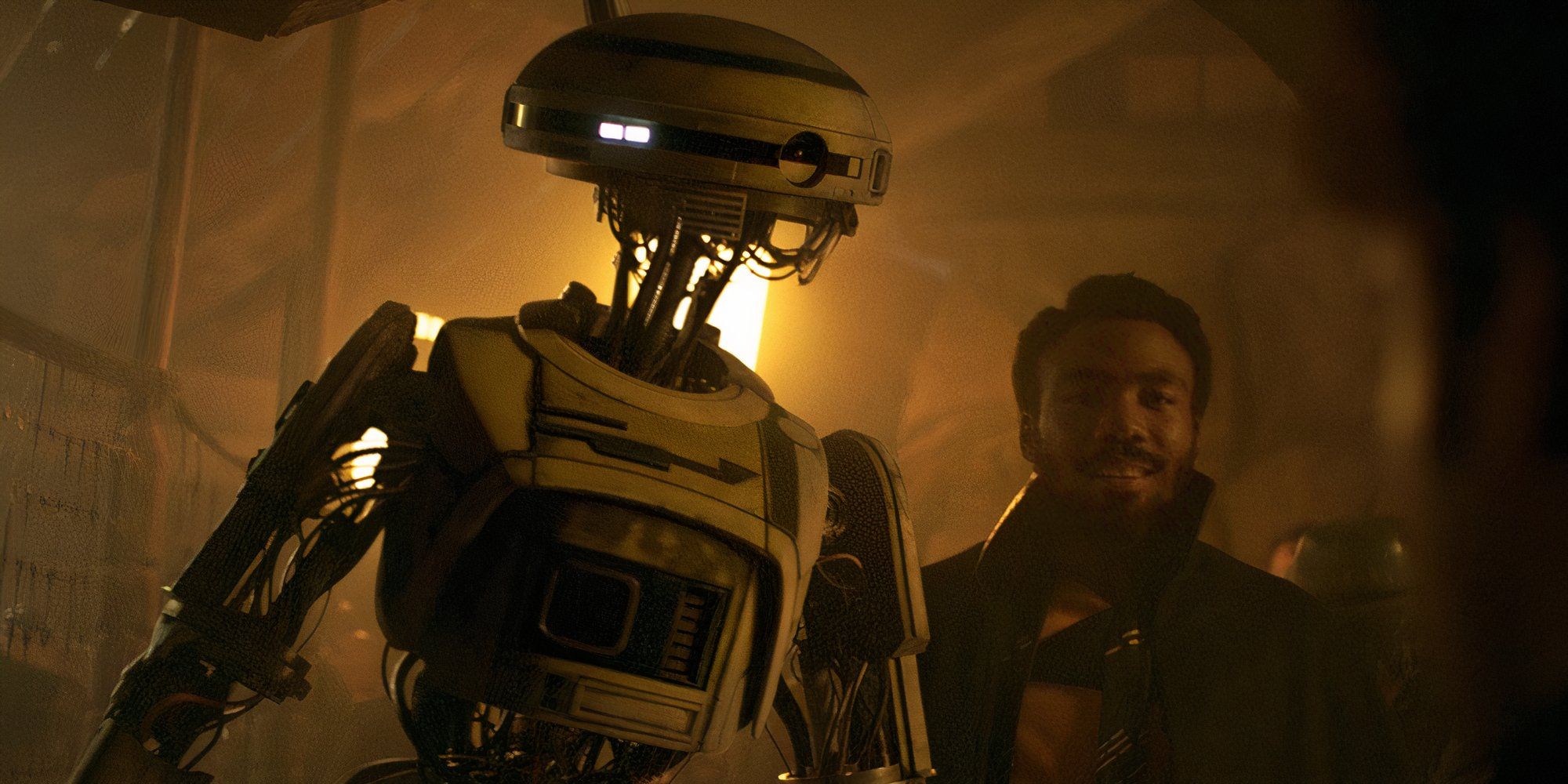 L3-37 and Lando in Solo A Star Wars Story