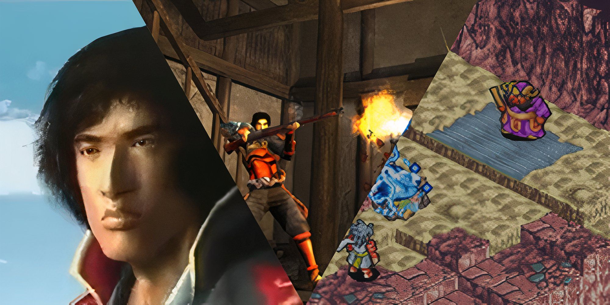 collage of 3 onimusha games