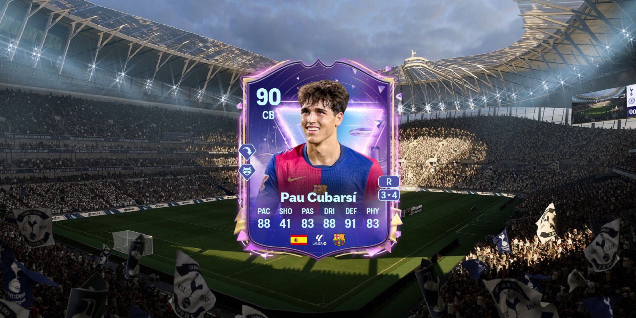 Pau Cubarsi's card in EA Sports FC 25.