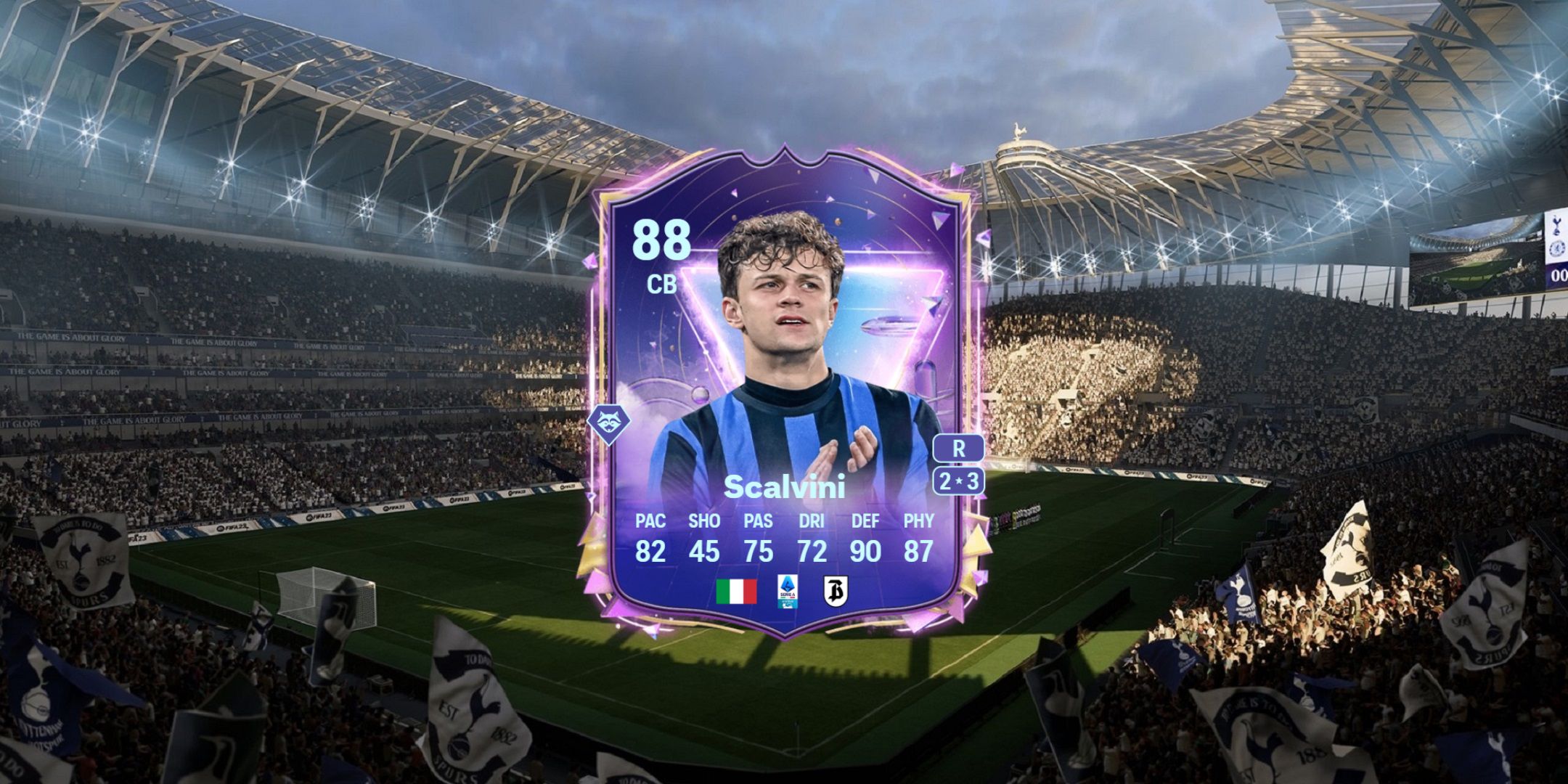 Giorgio Scalvini's card in EA Sports FC 25.