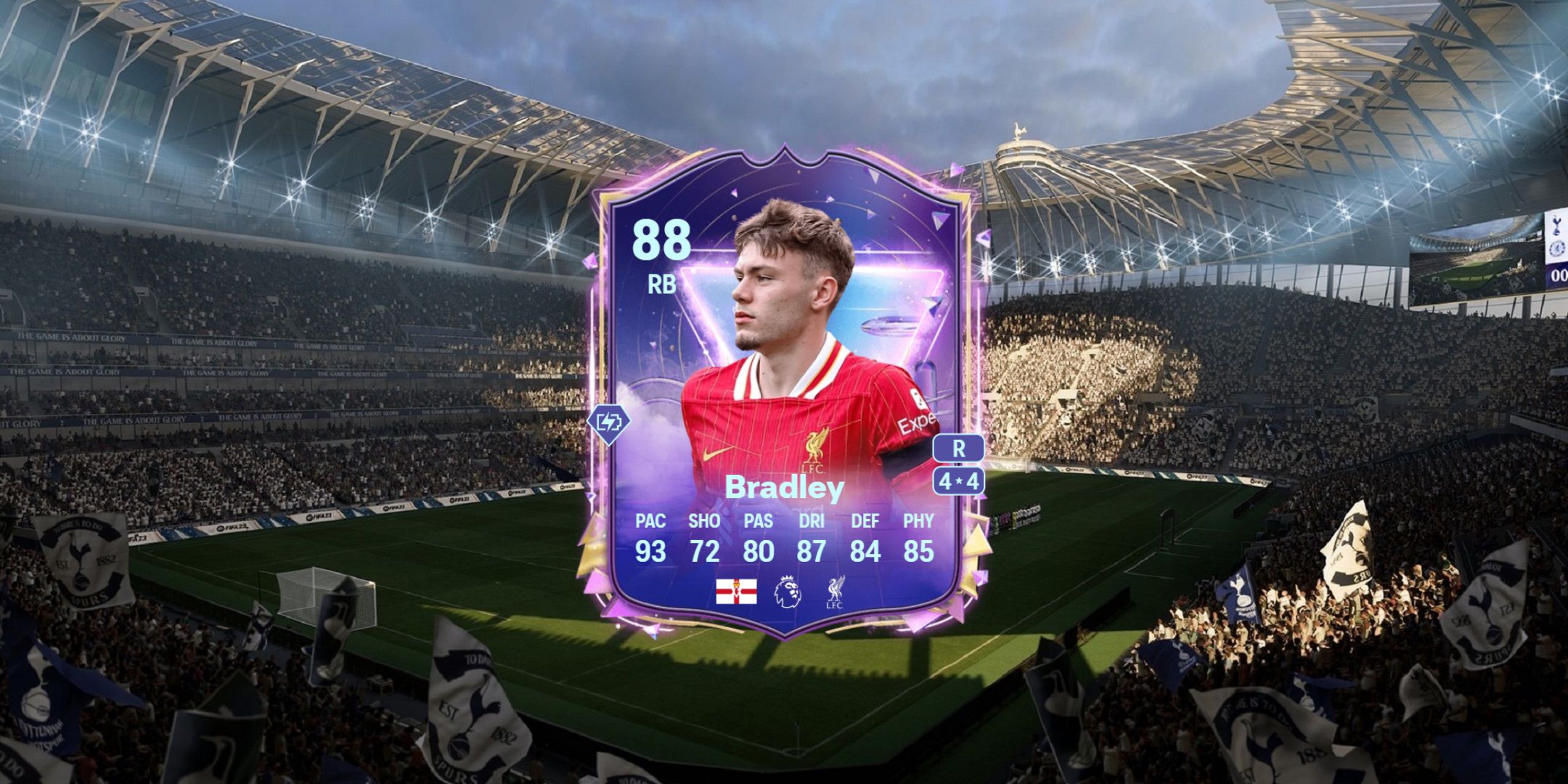 Conor Bradley's card in EA Sports FC 25.