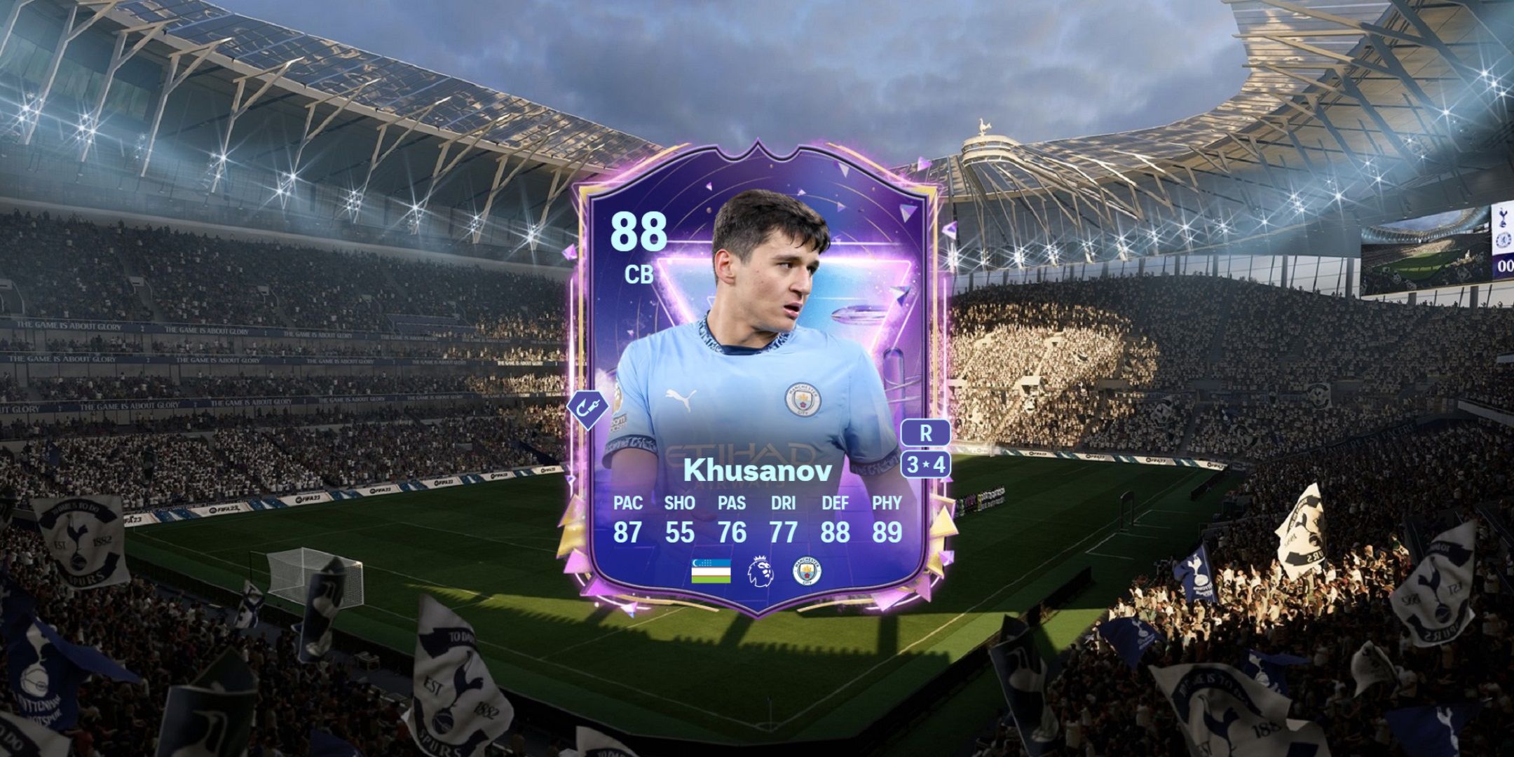 Khusanov's card in EA Sports FC 25.