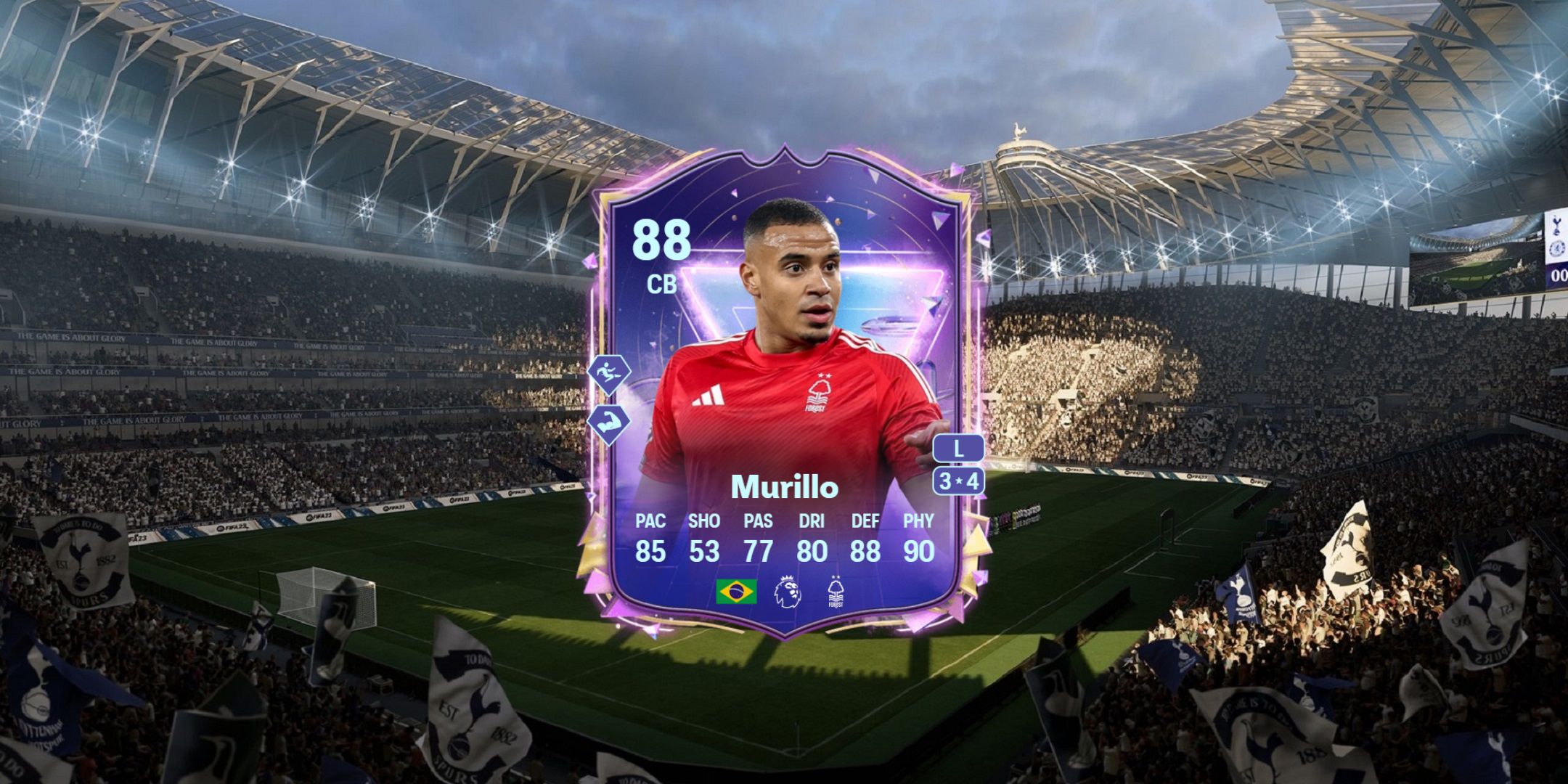 Murillo's card in EA Sports FC 25.