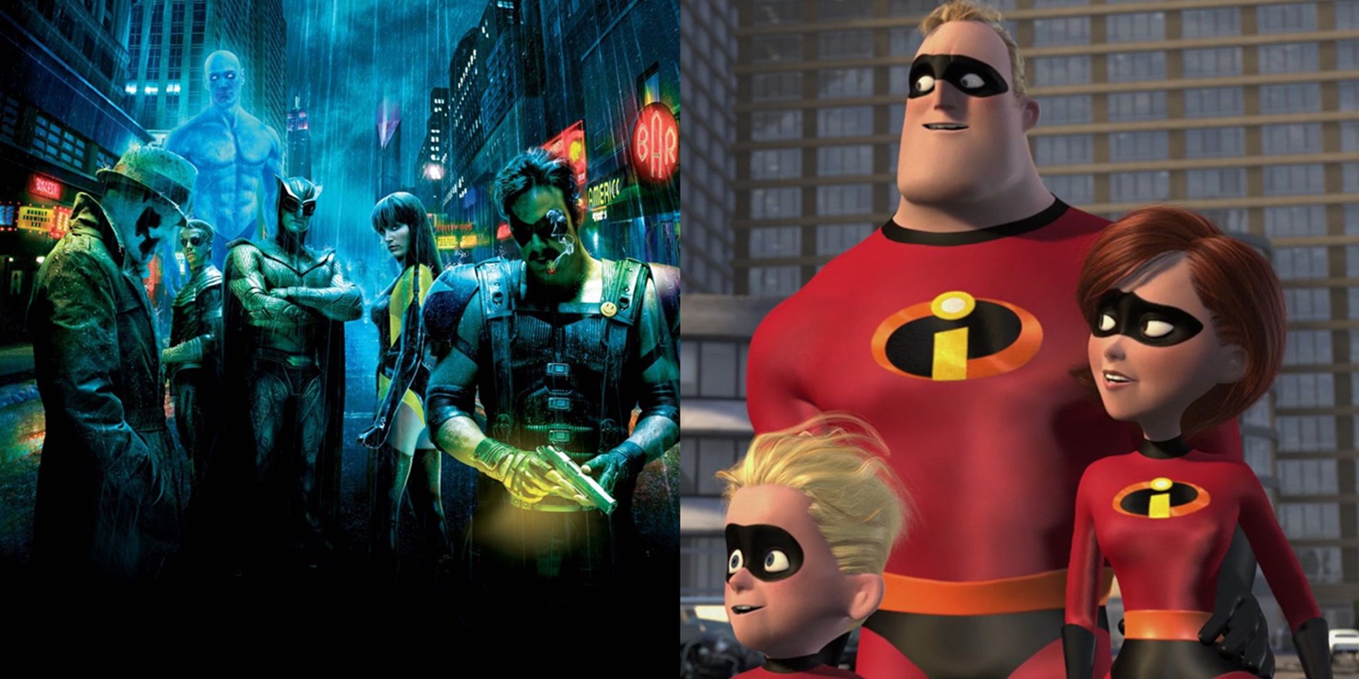 The Incredibles and Watchmen