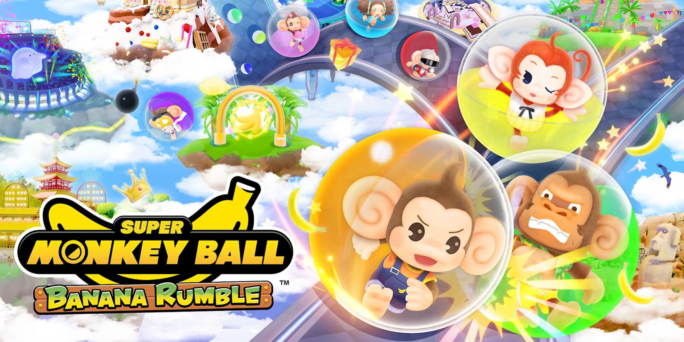 Super Monkey Ball Banana Rumble Key Art