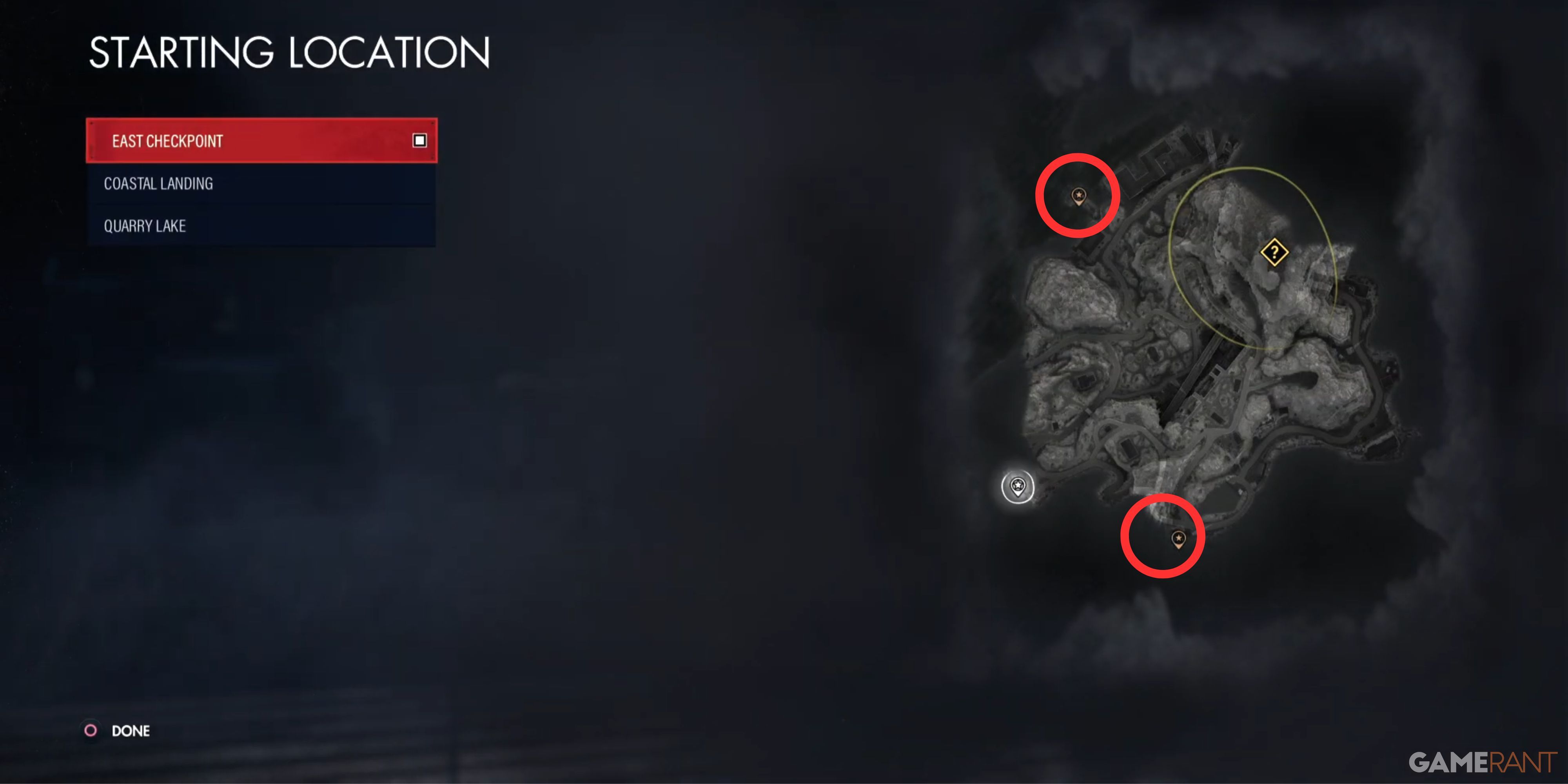 Mission 5 Sniper Elite Resistance All Starting Locations