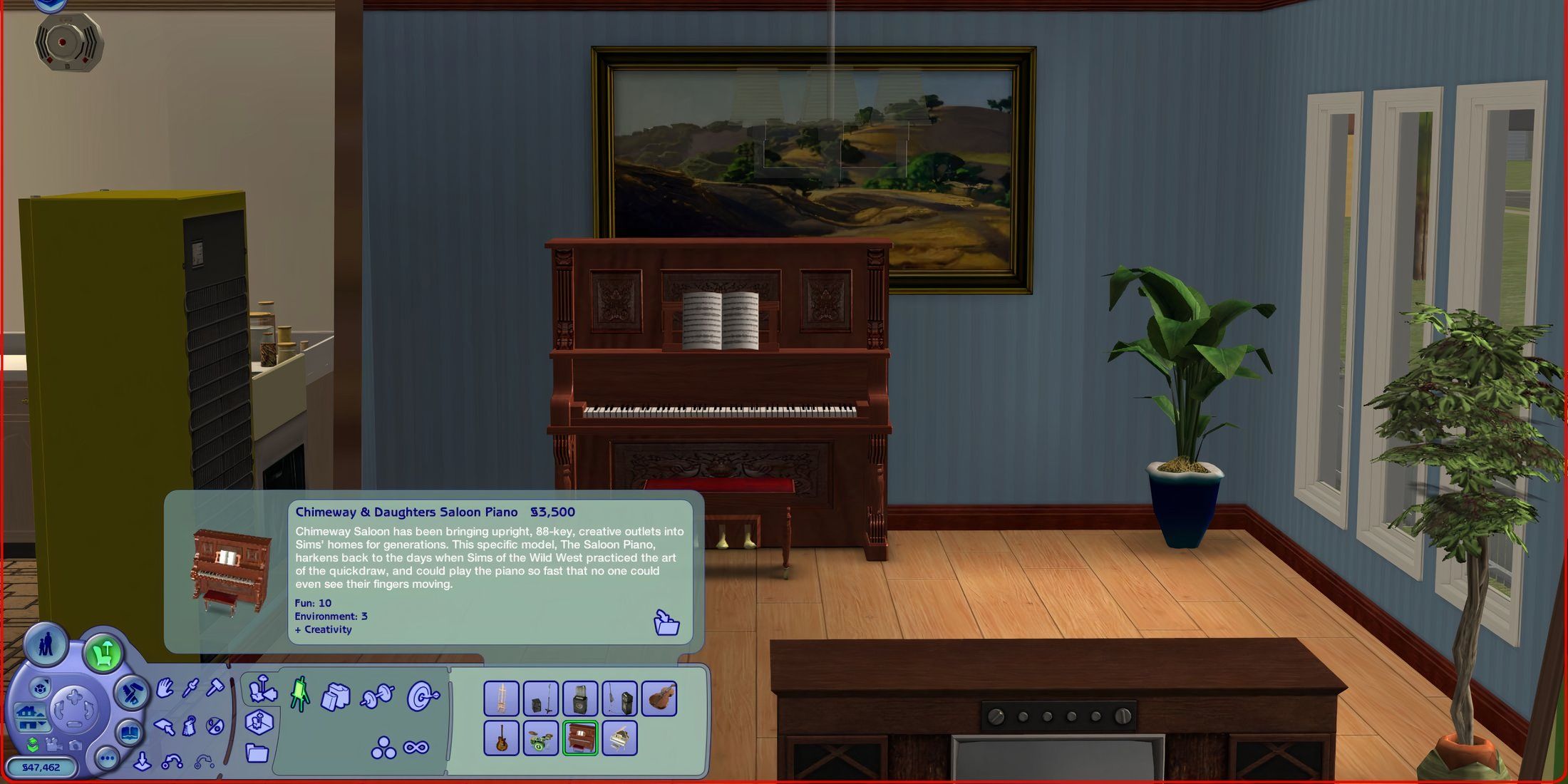 Chimeway & Daughters Saloon Piano from the Sims 2