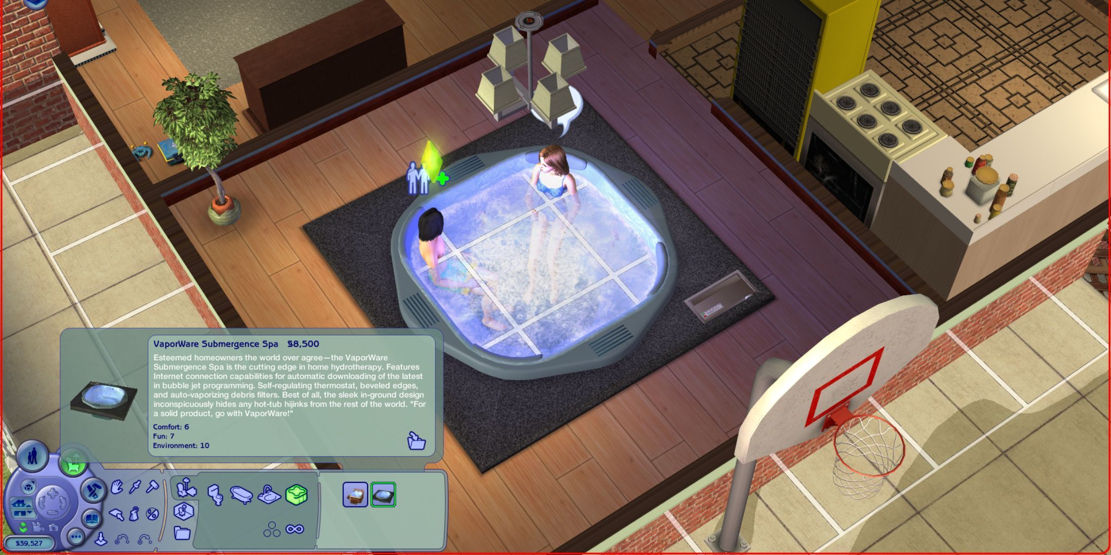 VaporWare Submergence Spa in the Sims 2