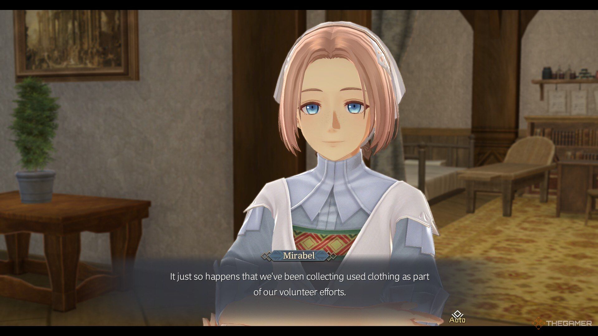 A cutscene screenshot of Mirabel in Ys X: Nordics.