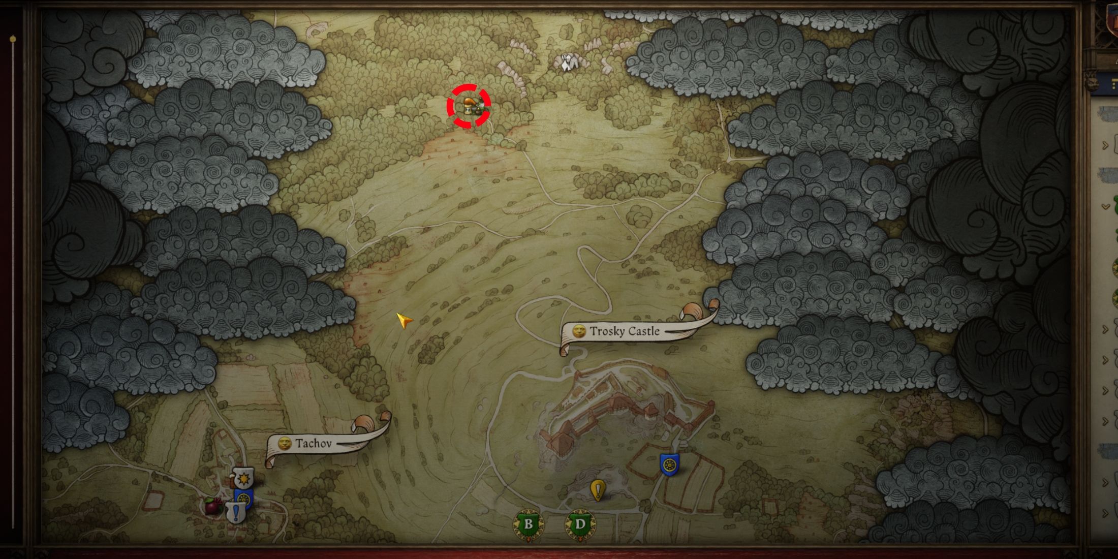 herbalist barnaby location on map in kingdom come deliverance 2