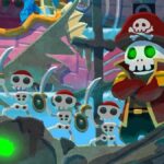 Cropped official art for Pirates of Coin, showing a group of skeleton pirates aboard a ship.