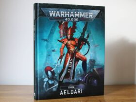 Warhammer 40,000 Codex: Aeldari cover featuring Fuegan