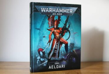 Warhammer 40,000 Codex: Aeldari cover featuring Fuegan