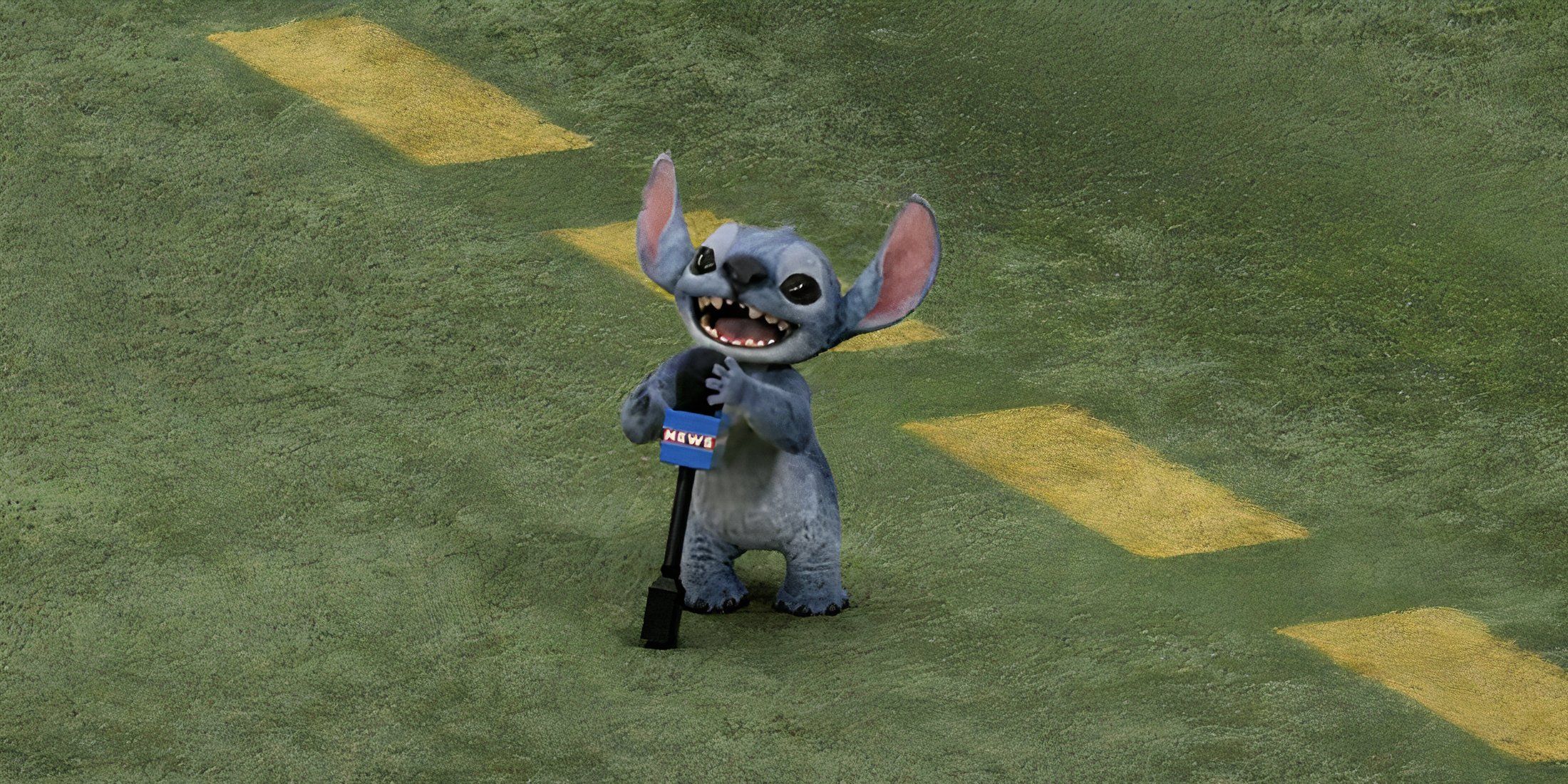 Stitch at the Super Bowl 