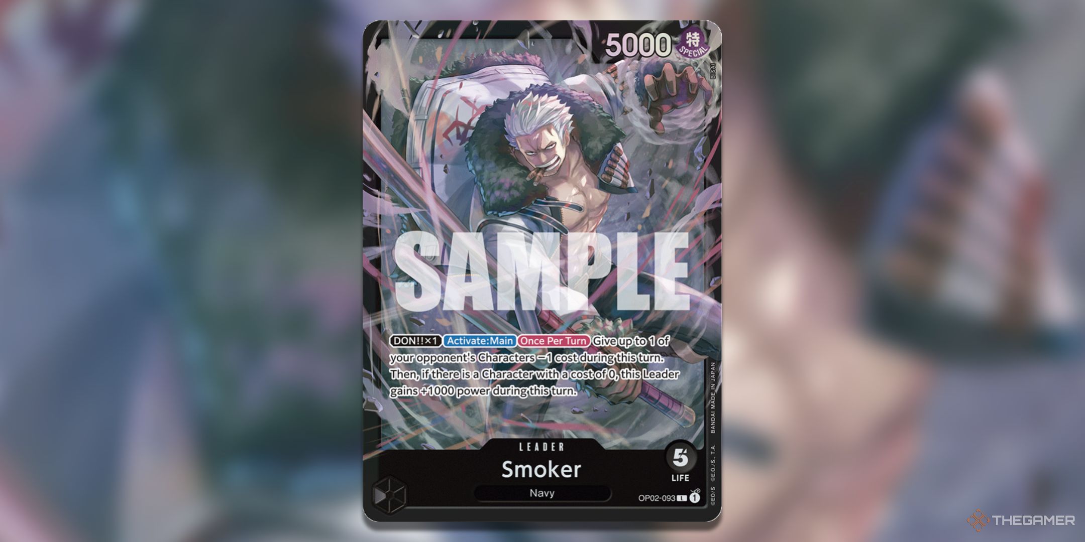 Smoker from ST-19 One Piece Card Game.