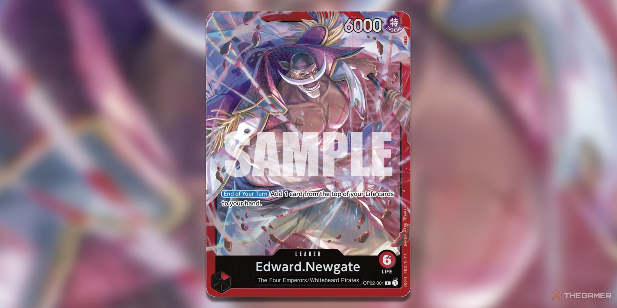 Edward.Newgate OP02 from ST15 One Piece Card Game.