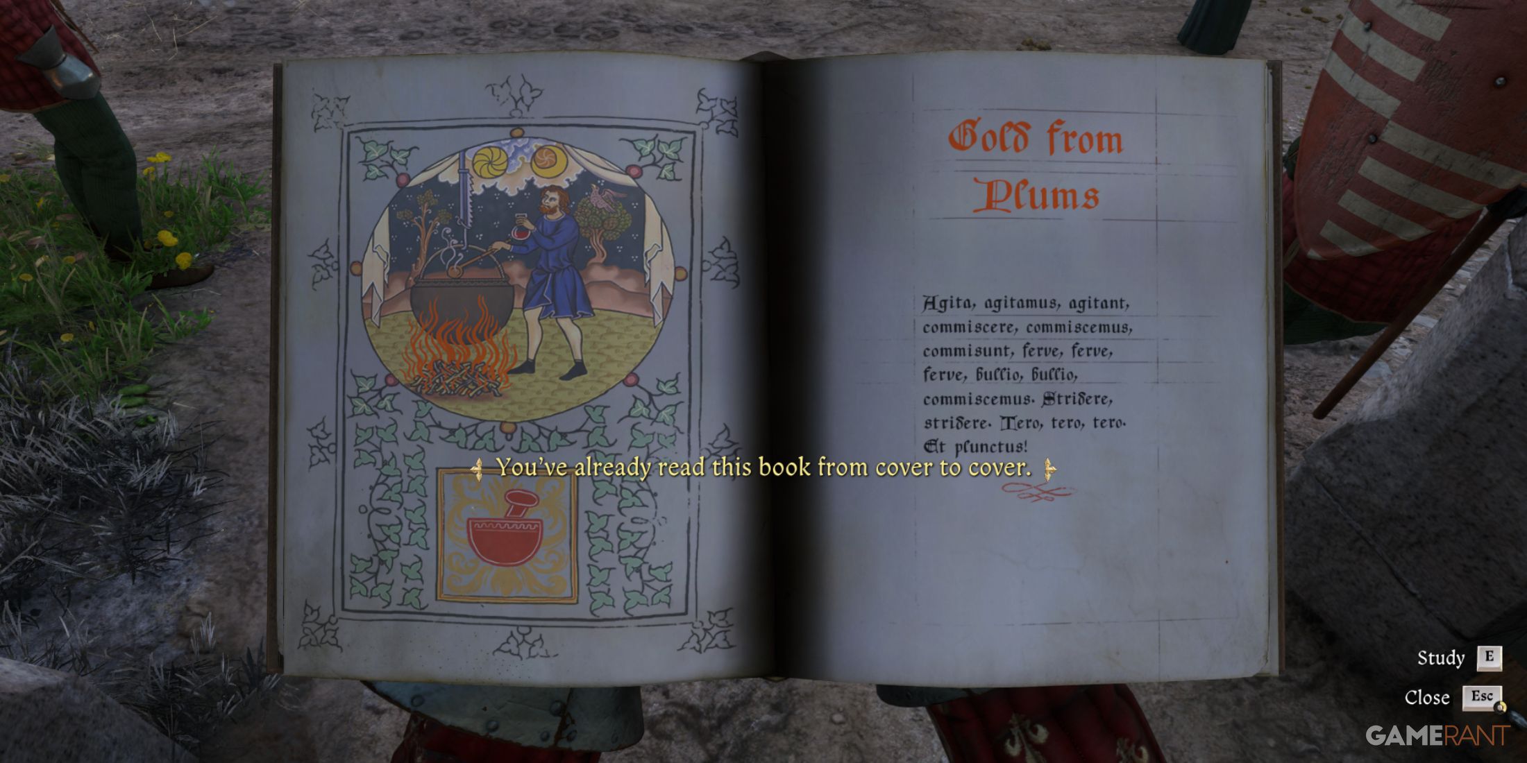 Fully read skill book in Kingdom Come Deliverance 2, now useless and best sold for extra groschen