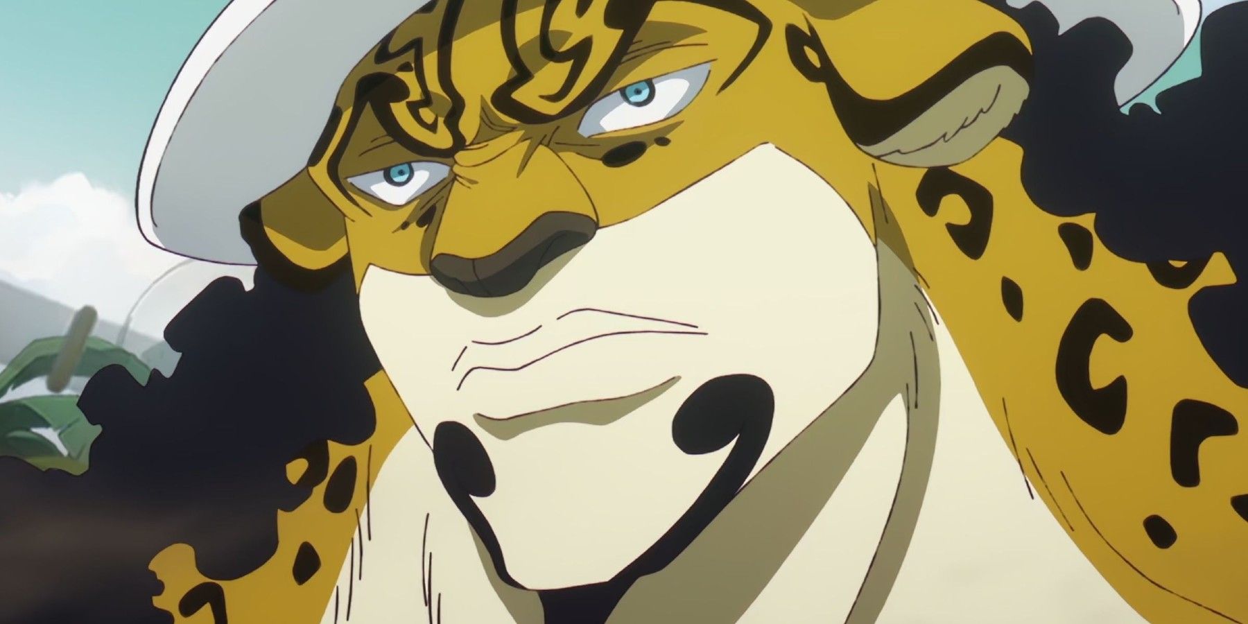 Rob Lucci uses his human-leopard hybrid form as a member of CP0 in One Piec