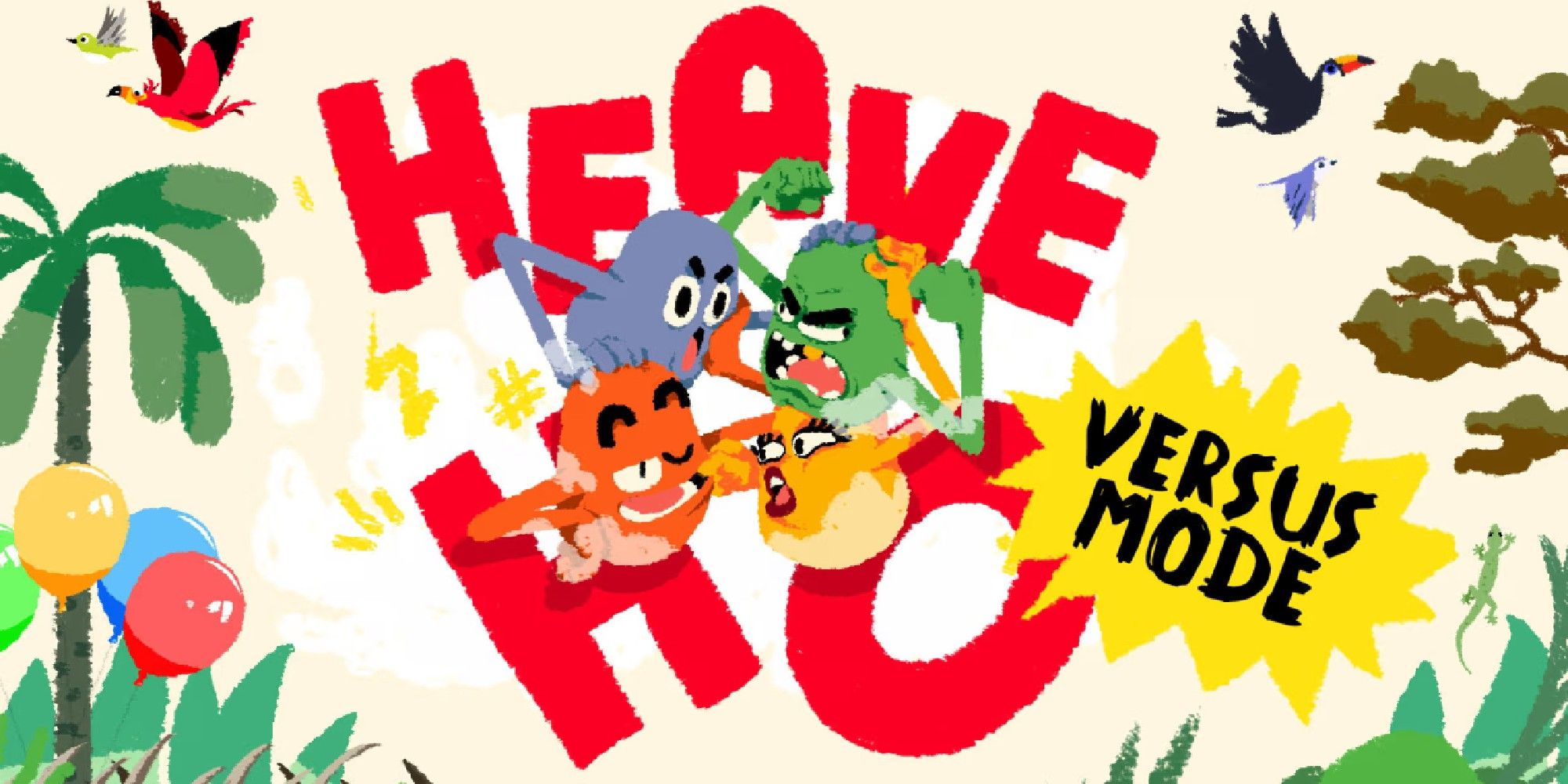 Heave Ho cover art showing four characters fighting.