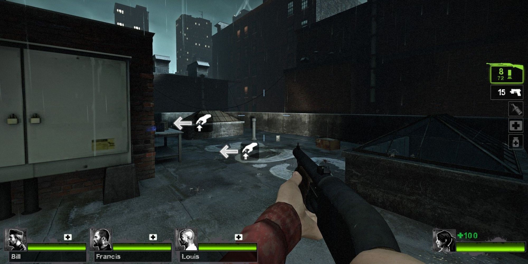 Left 4 Dead 2 Screenshot Of Pump Shotgun No Mercy.