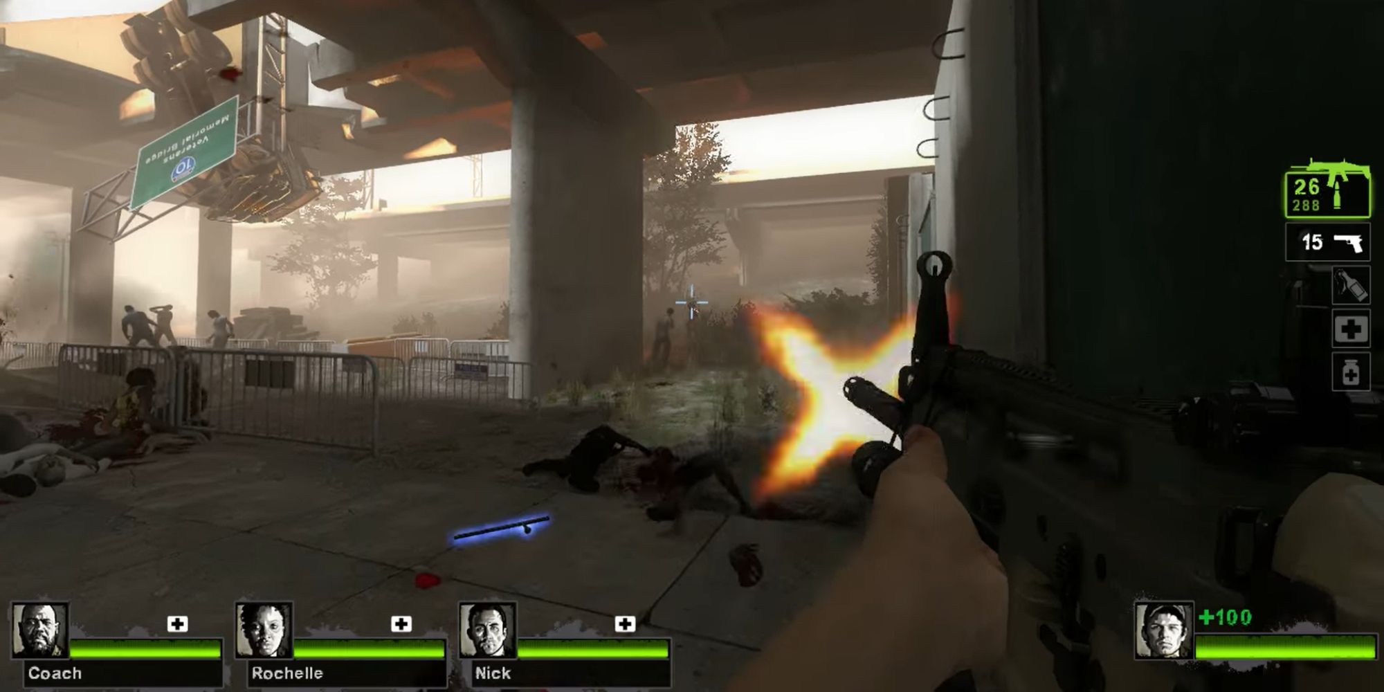 Left 4 Dead 2 Screenshot Of Scar weapon.