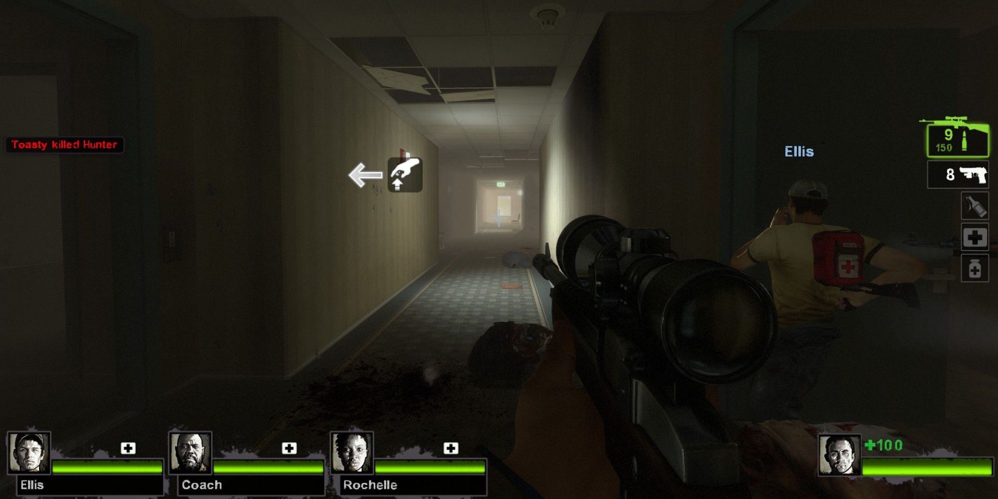 Left 4 Dead 2 Screenshot Of Hunting Rifle.