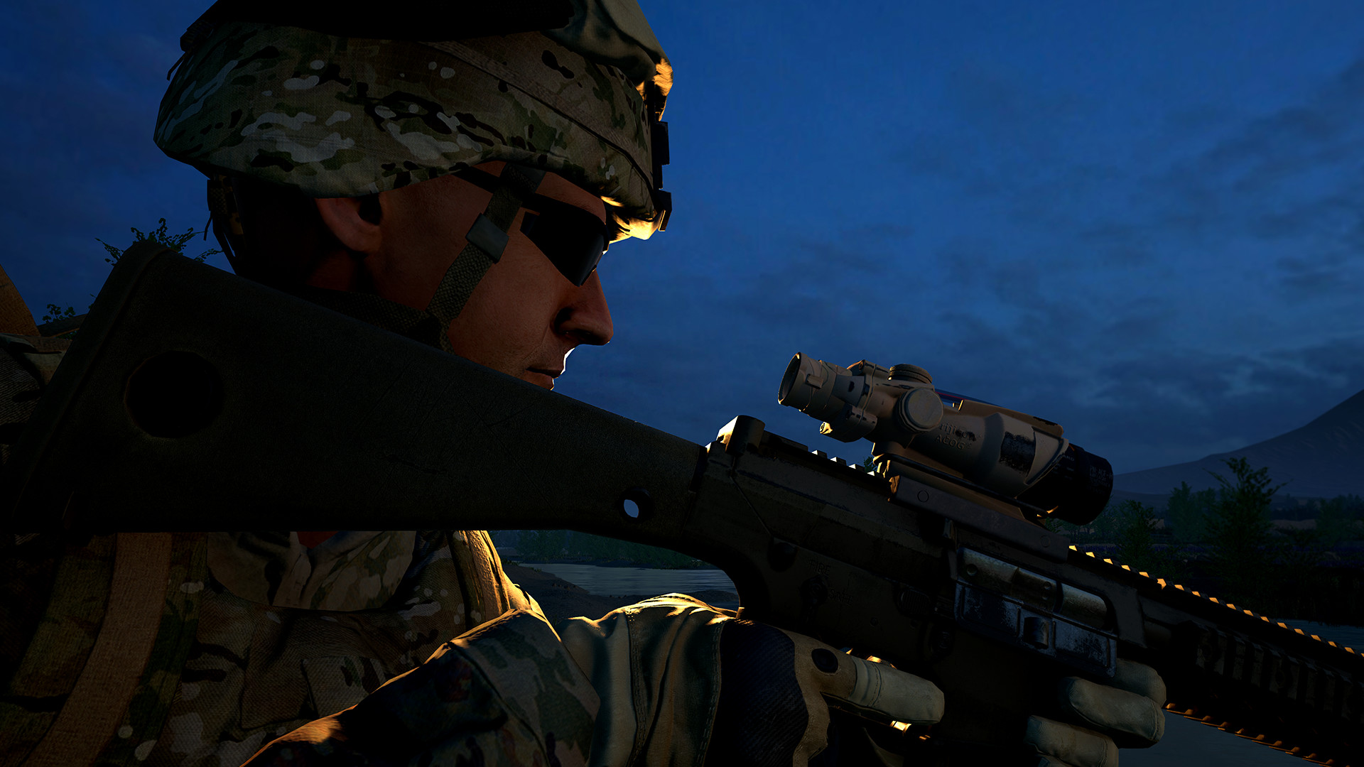 The profile of a long range marksman in Squad, one of the best sniper games