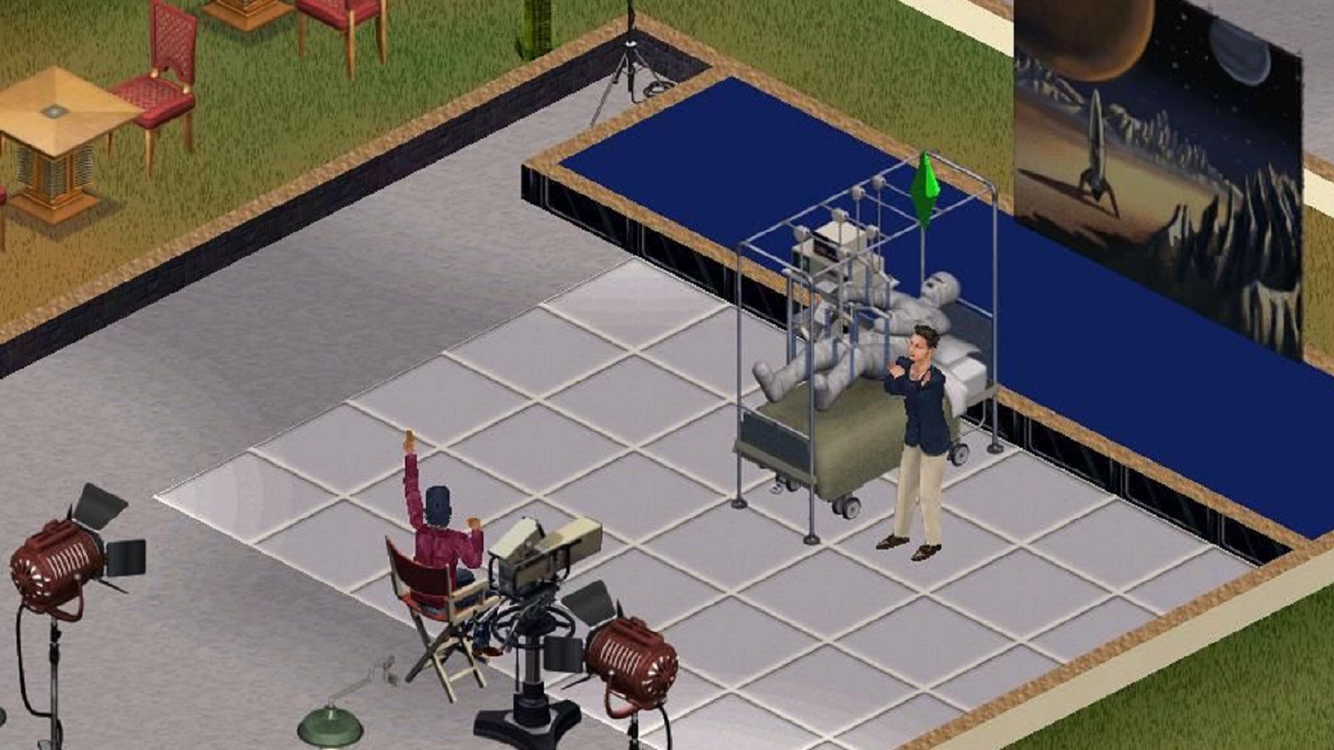 The Entertainment career in The Sims.