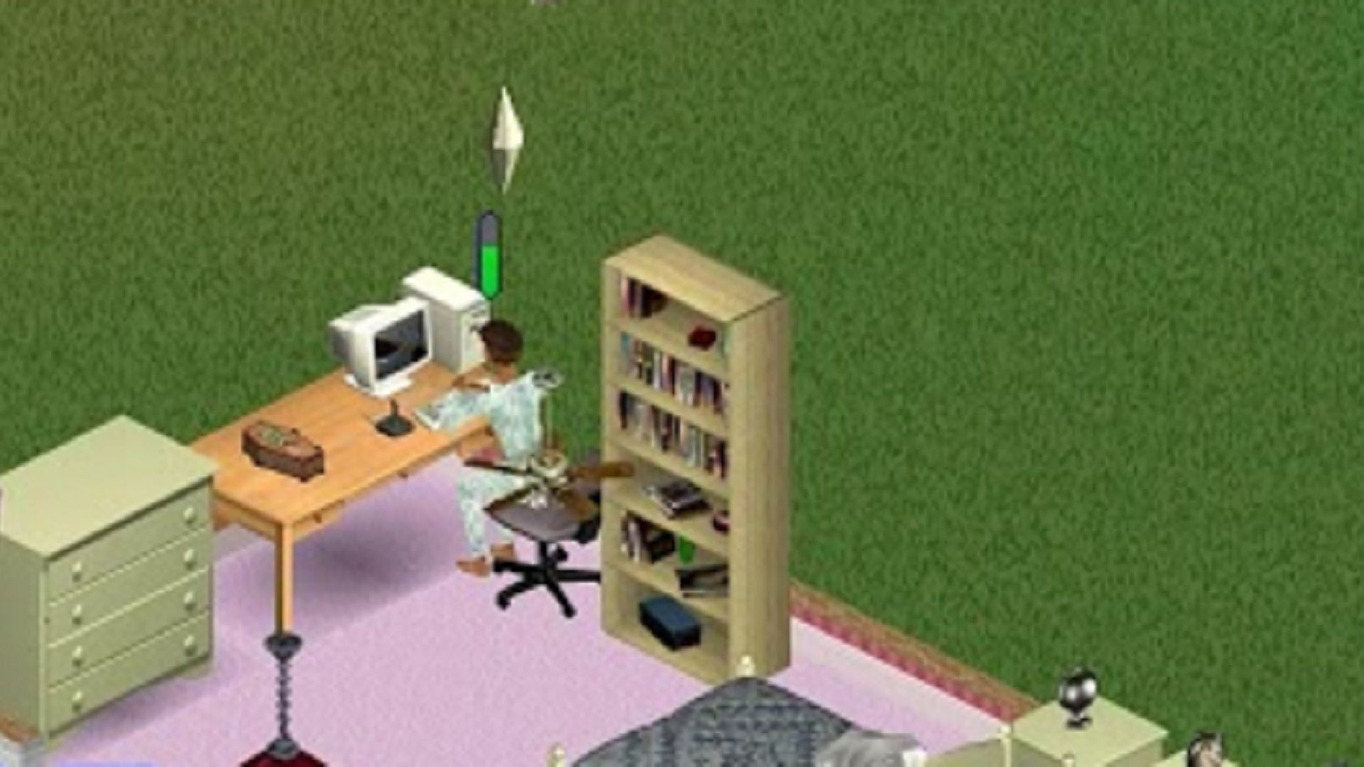 The Hacker career in The Sims.