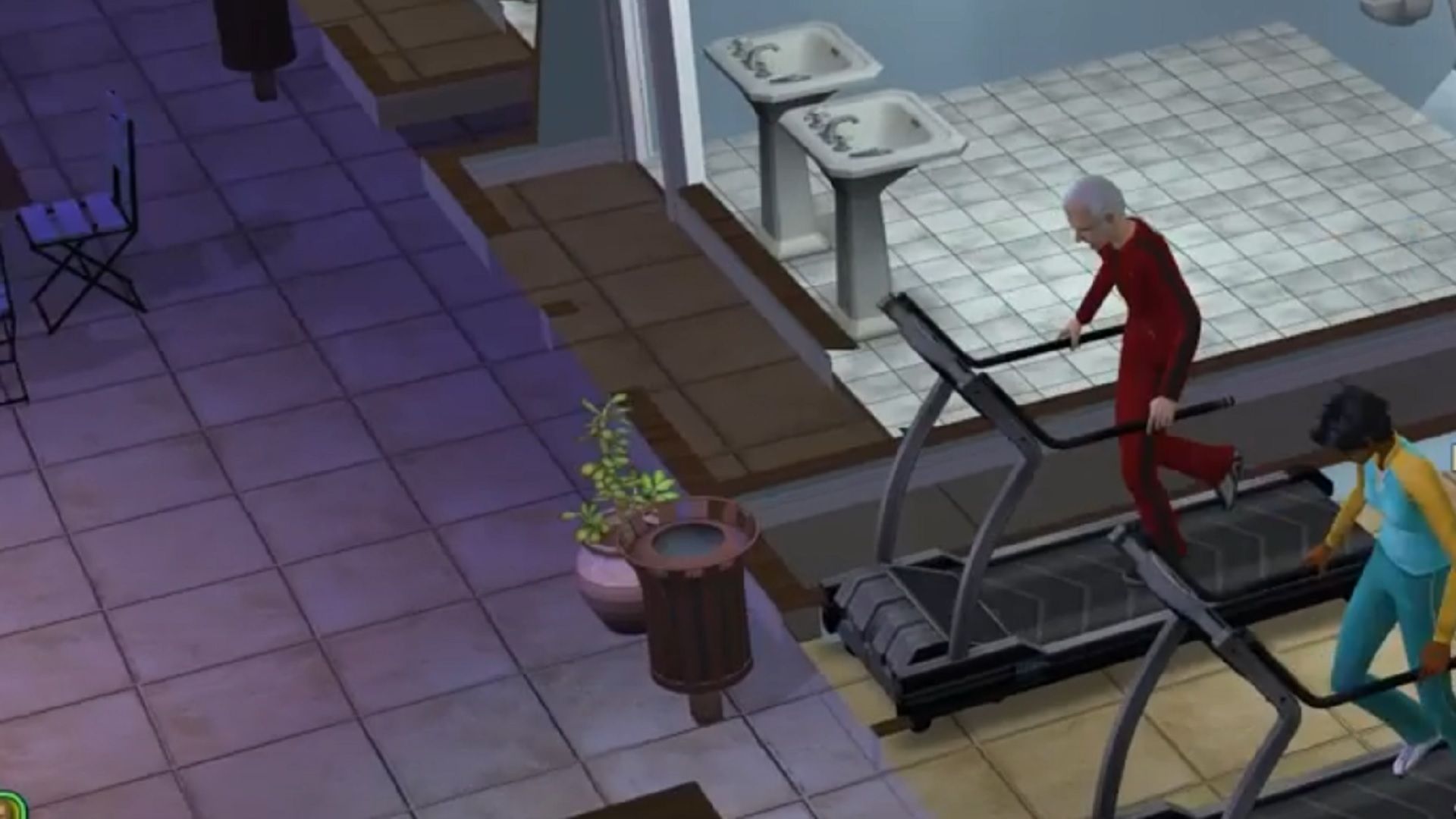 Working out in The Sims .2