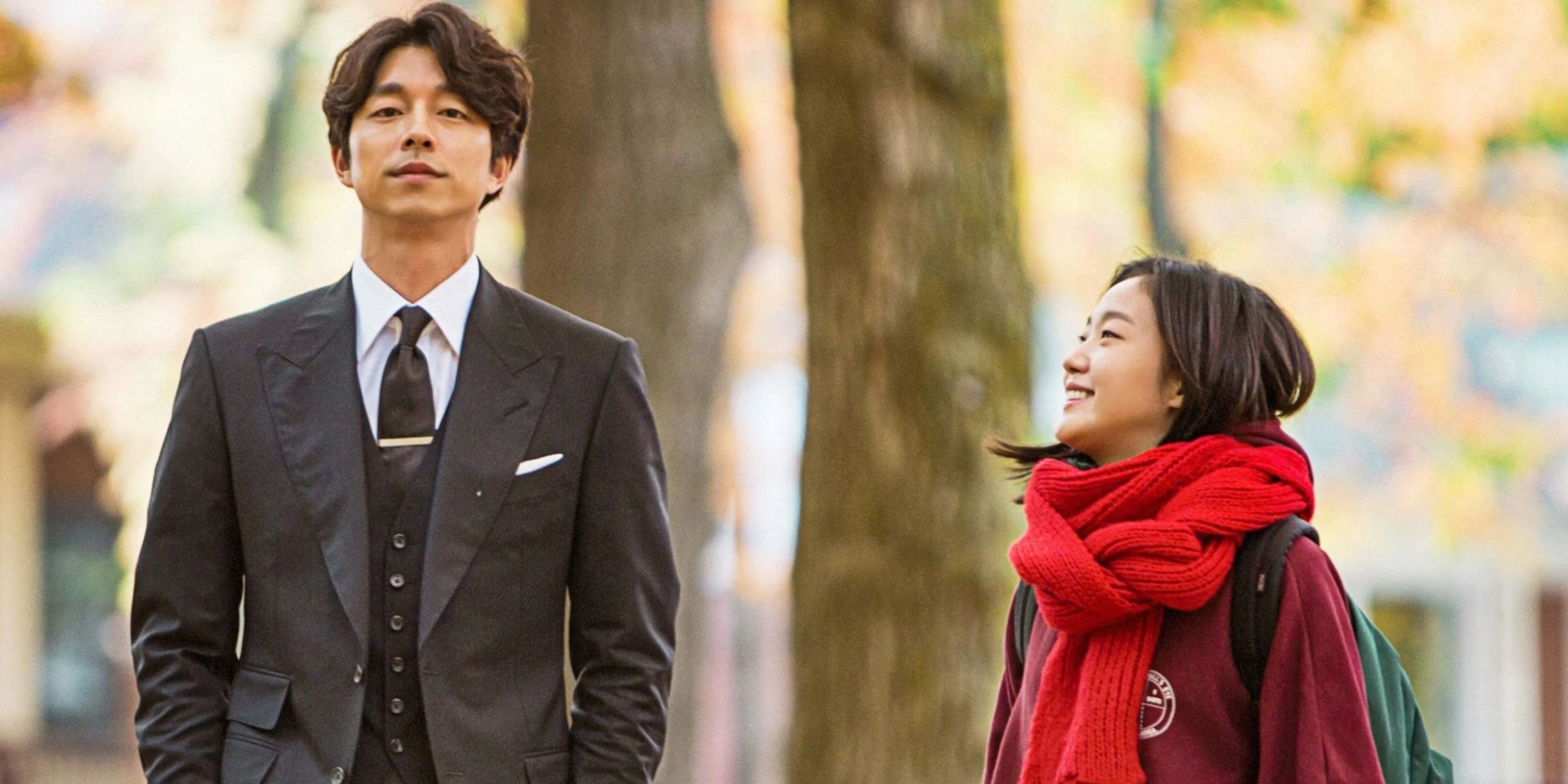 Kim Shin and Eun-tak walk alongside one another in Guardian: The Lonely and Great God .