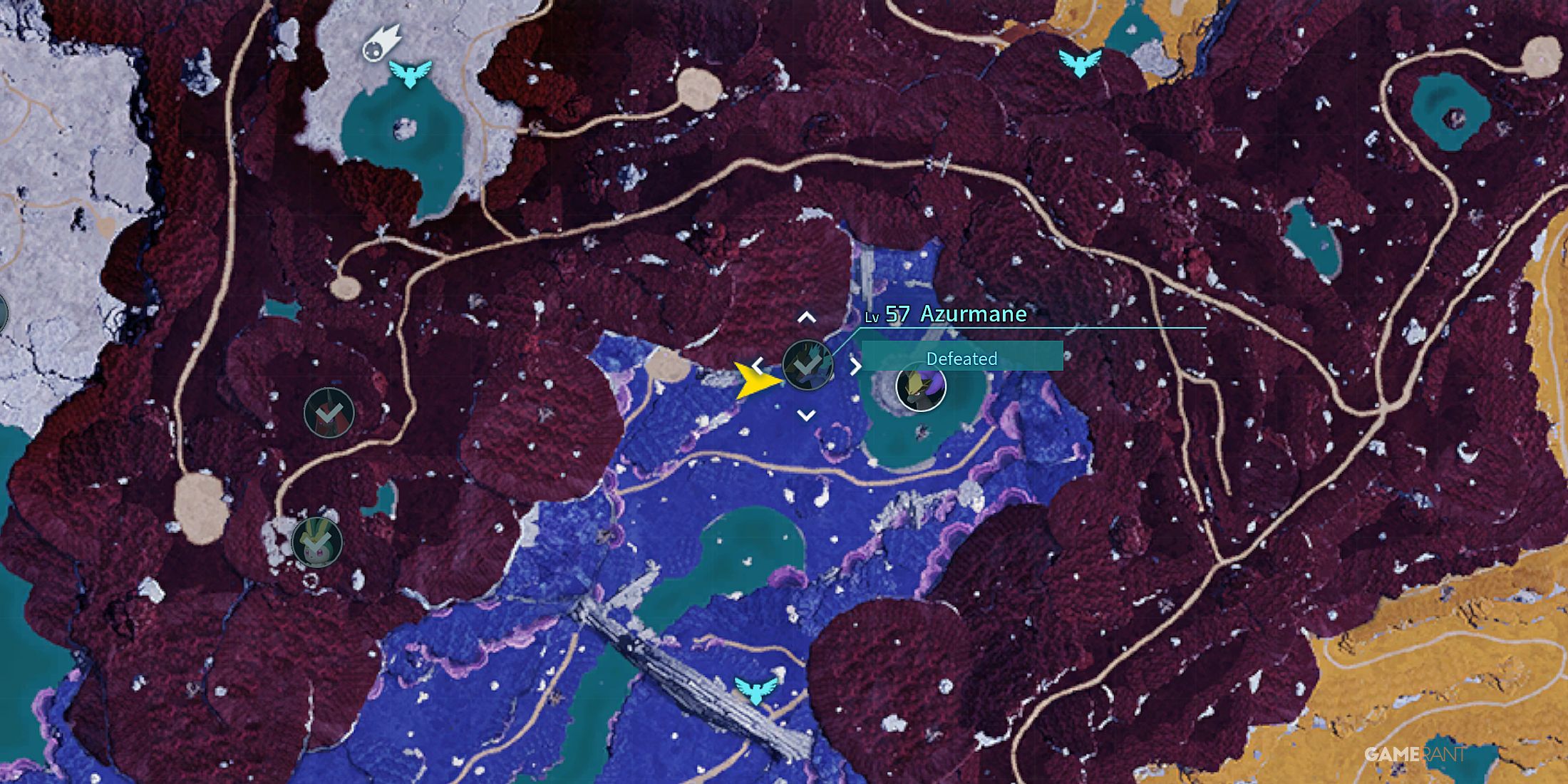 Alpha Azurmane map location in Palworld 