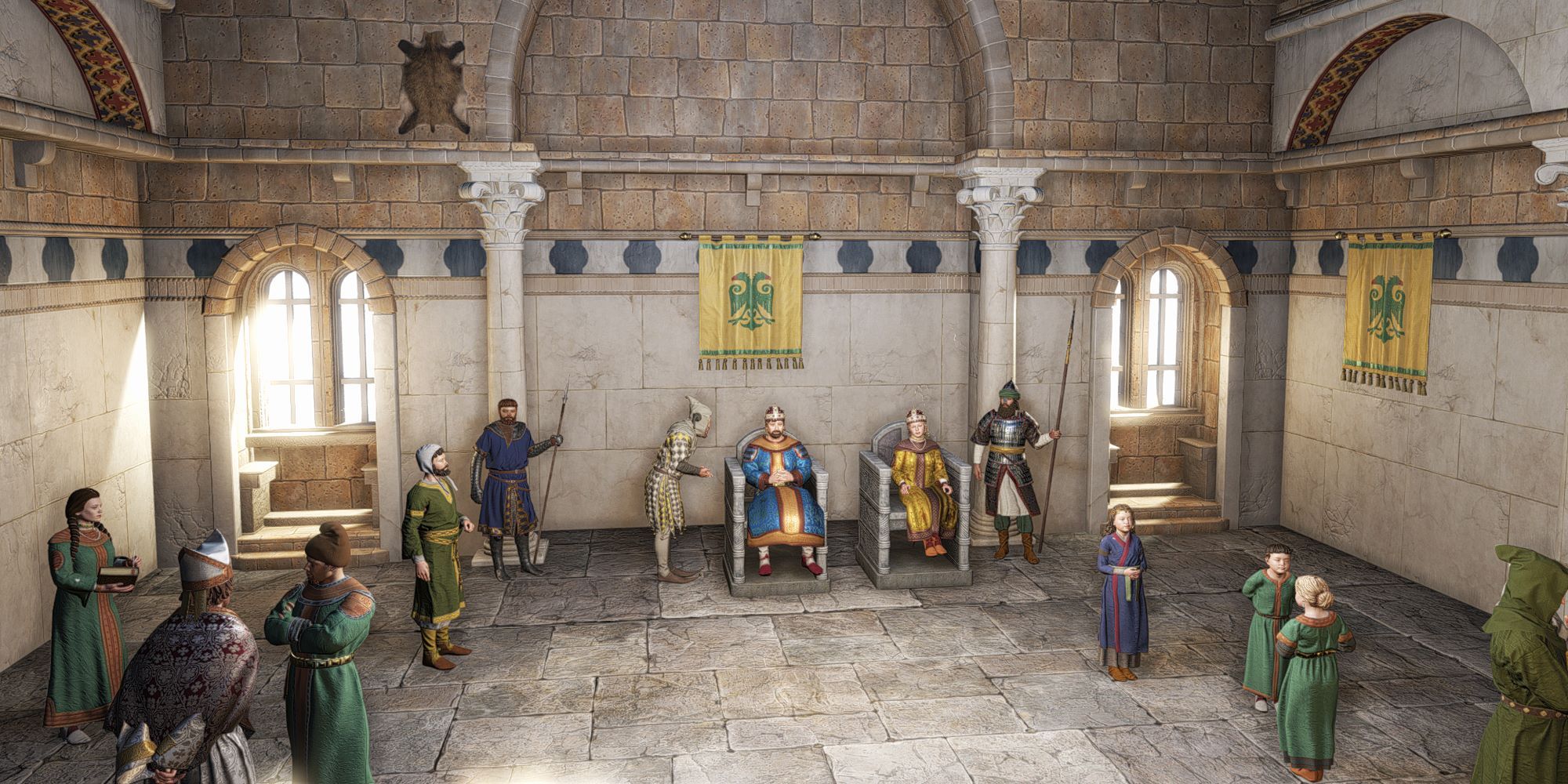 CRUSADER KINGS 3 ROYAL COURT image of the courtroom