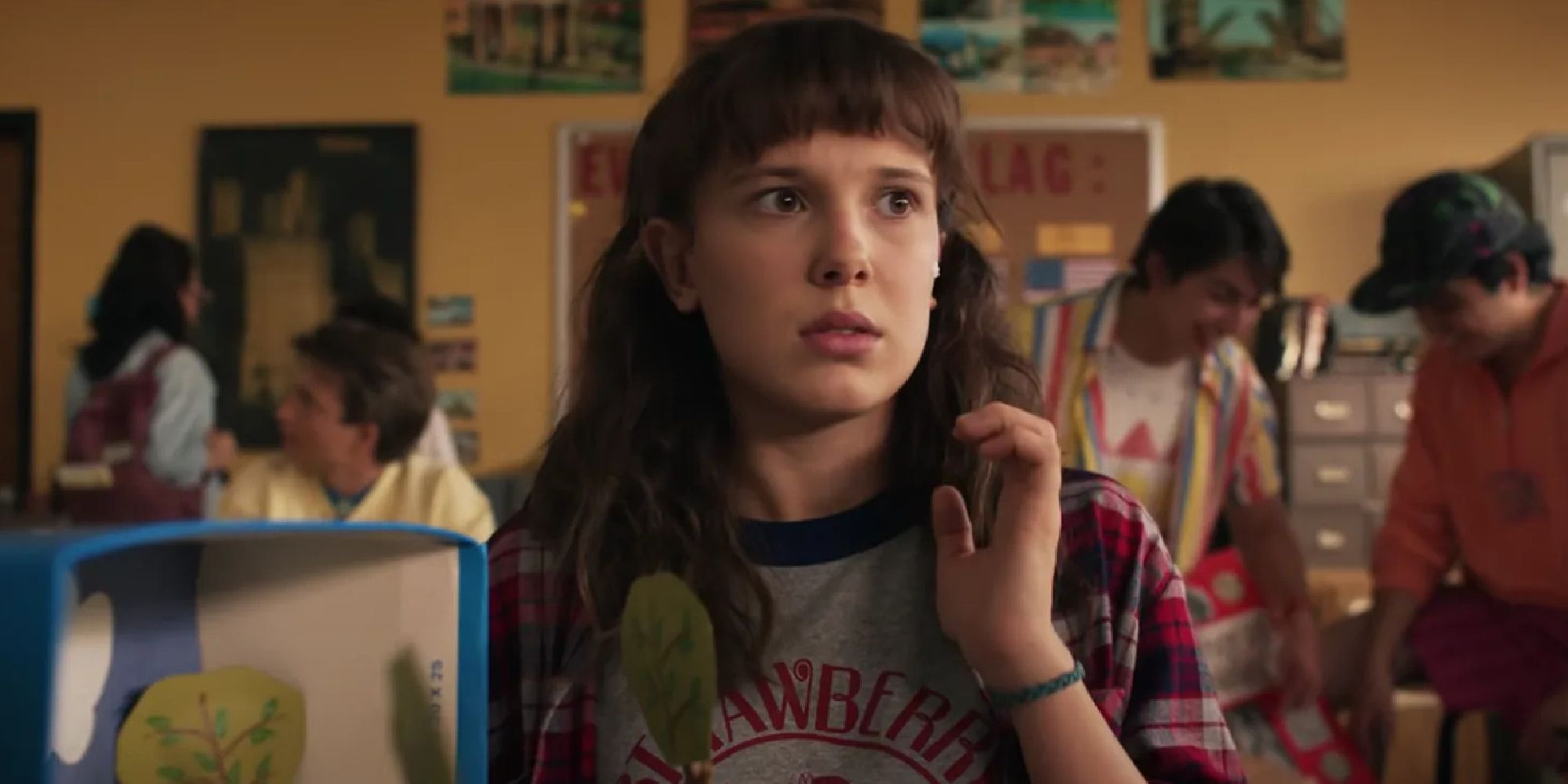 Eleven (Millie Bobby Brown) in season 4 of Stranger Things