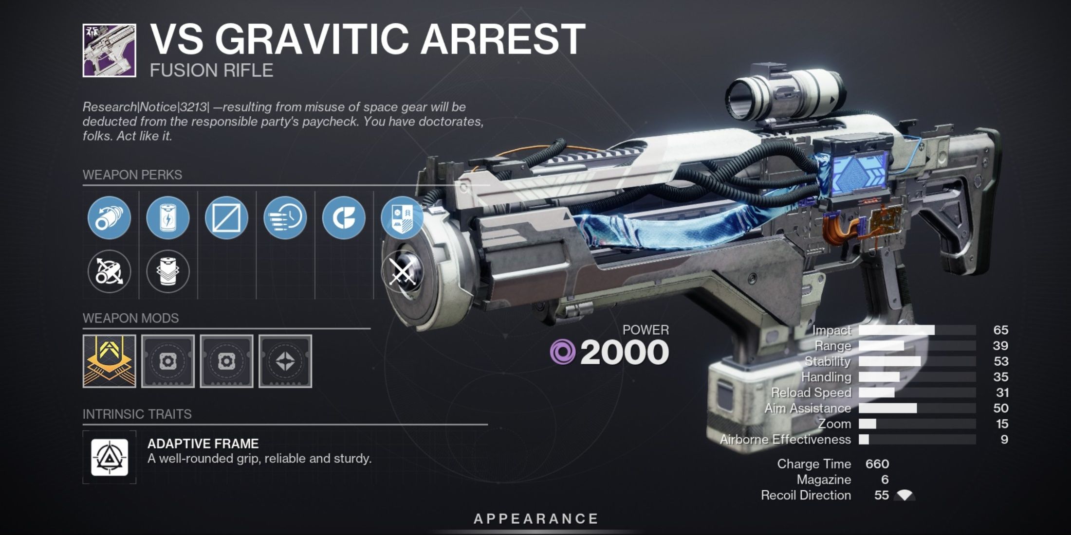 Destiny 2 VS Gravitic Arrest