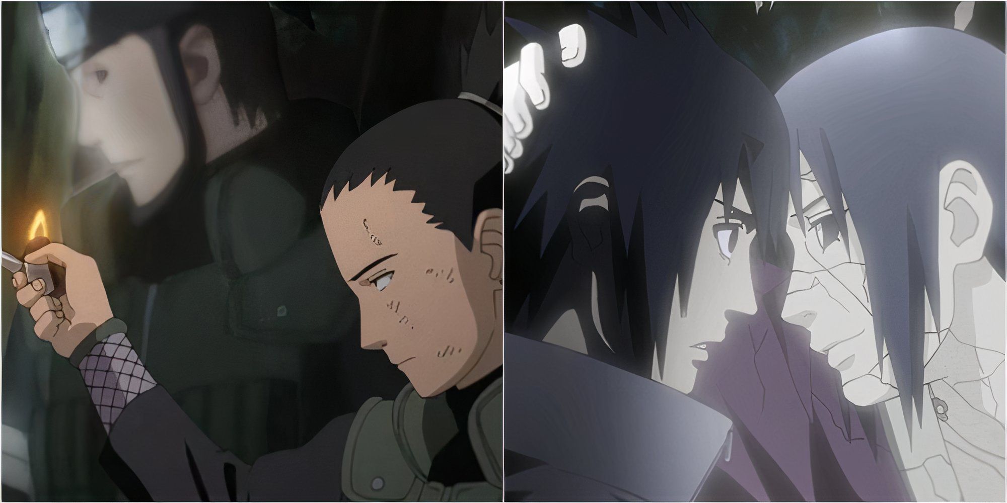 Shikamaru and Asuma, Sasuke and Itachi 