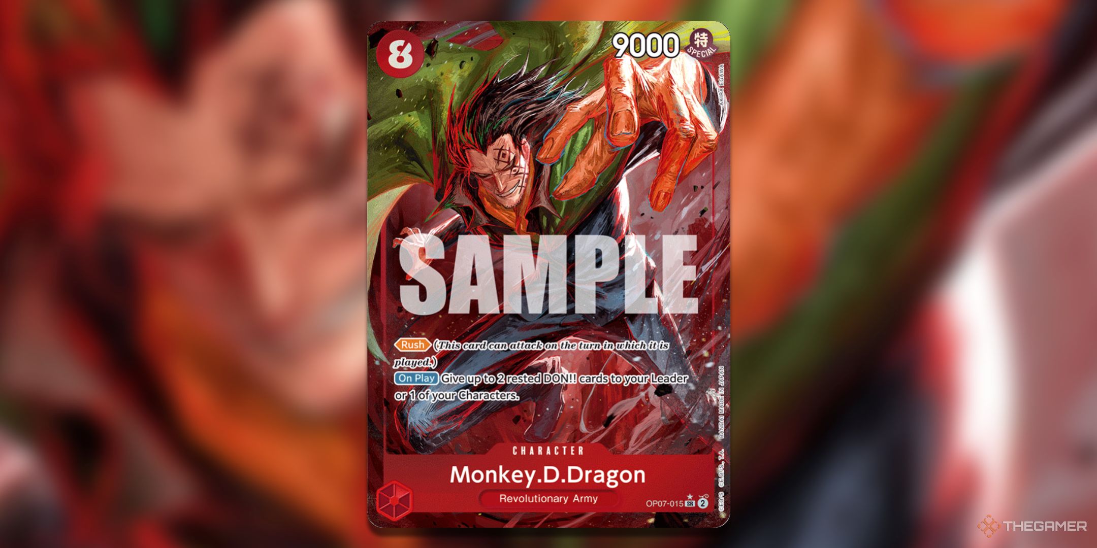 Monkey.D.Dragon alternate art from OP07 500 Years Into The Future