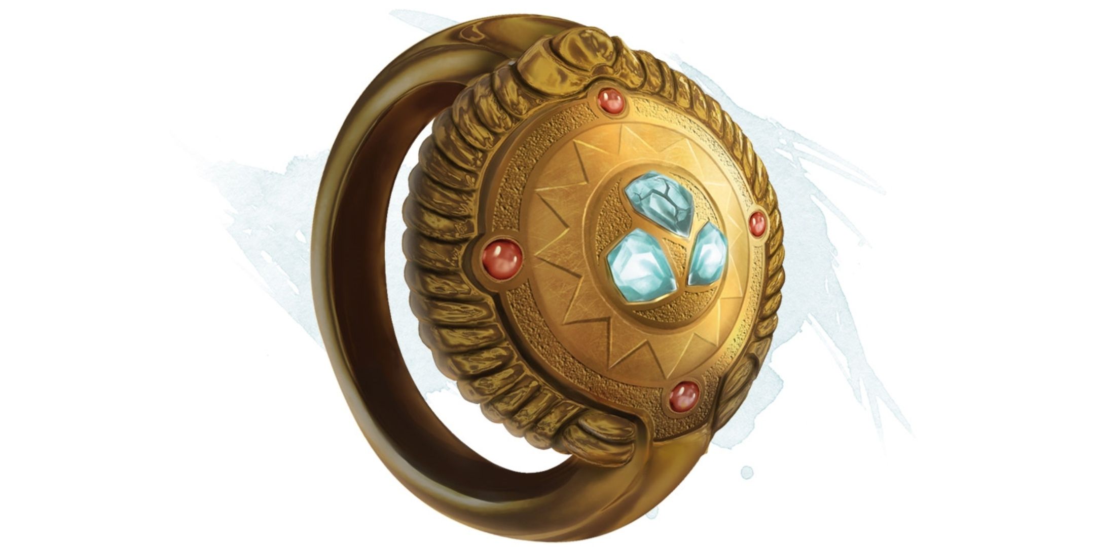 A golden Ring of Three Wishes from Dungeons & Dragons.