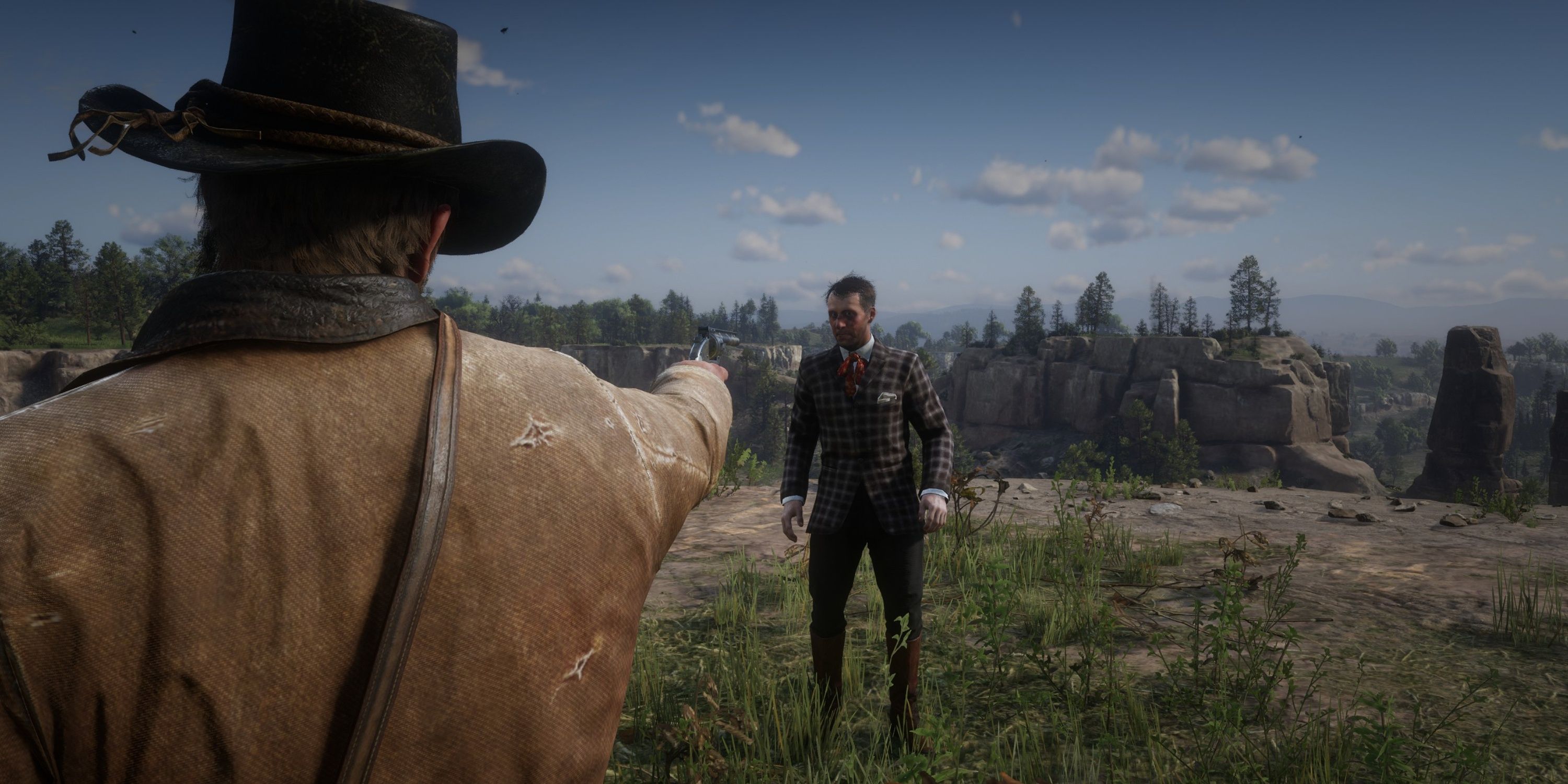 arthur morgan shoots jimmy brooks