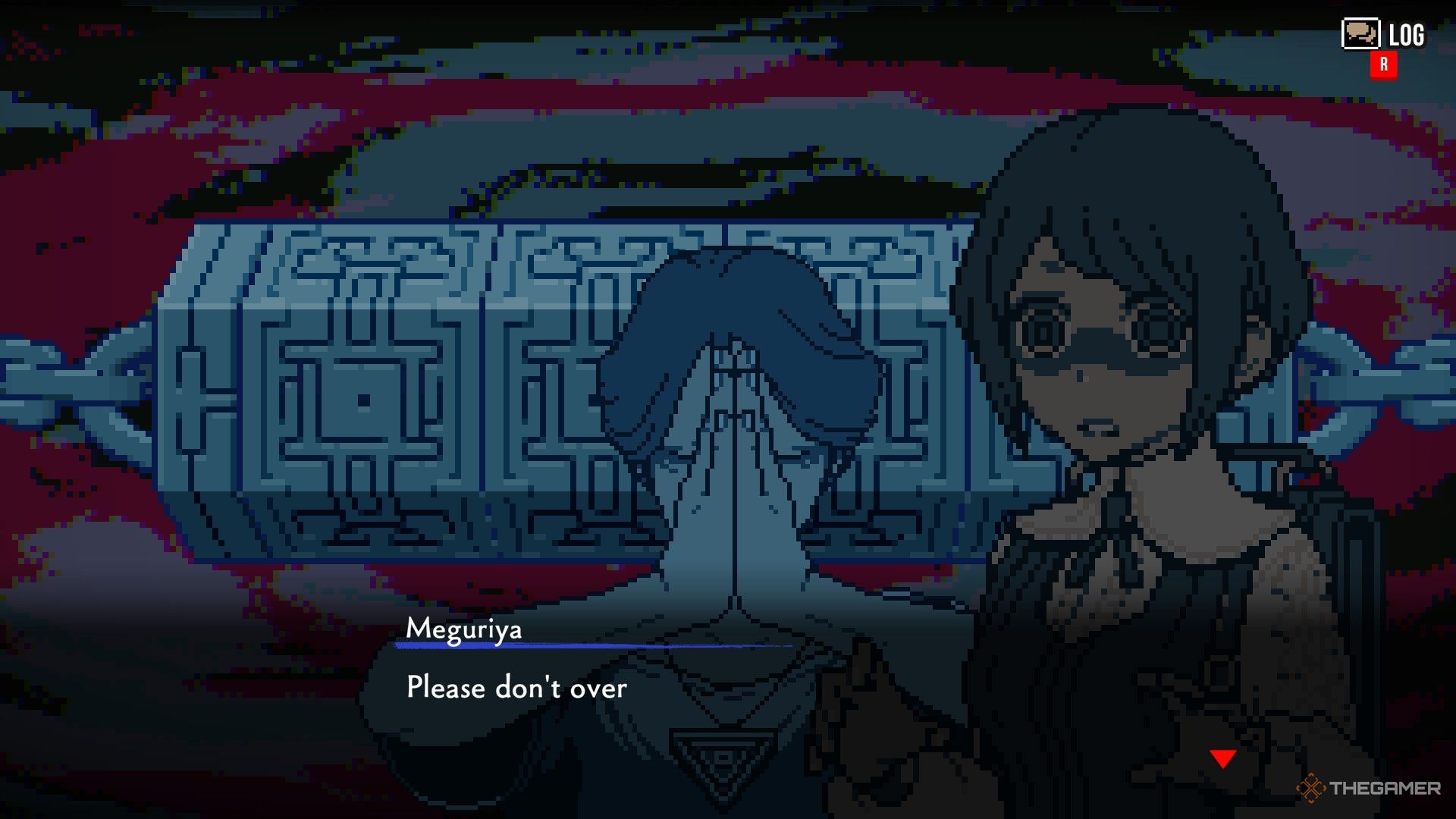 Director Meguriya starts the Dissolution Phase and Azami is surprised in Urban Myth Dissolution Center.