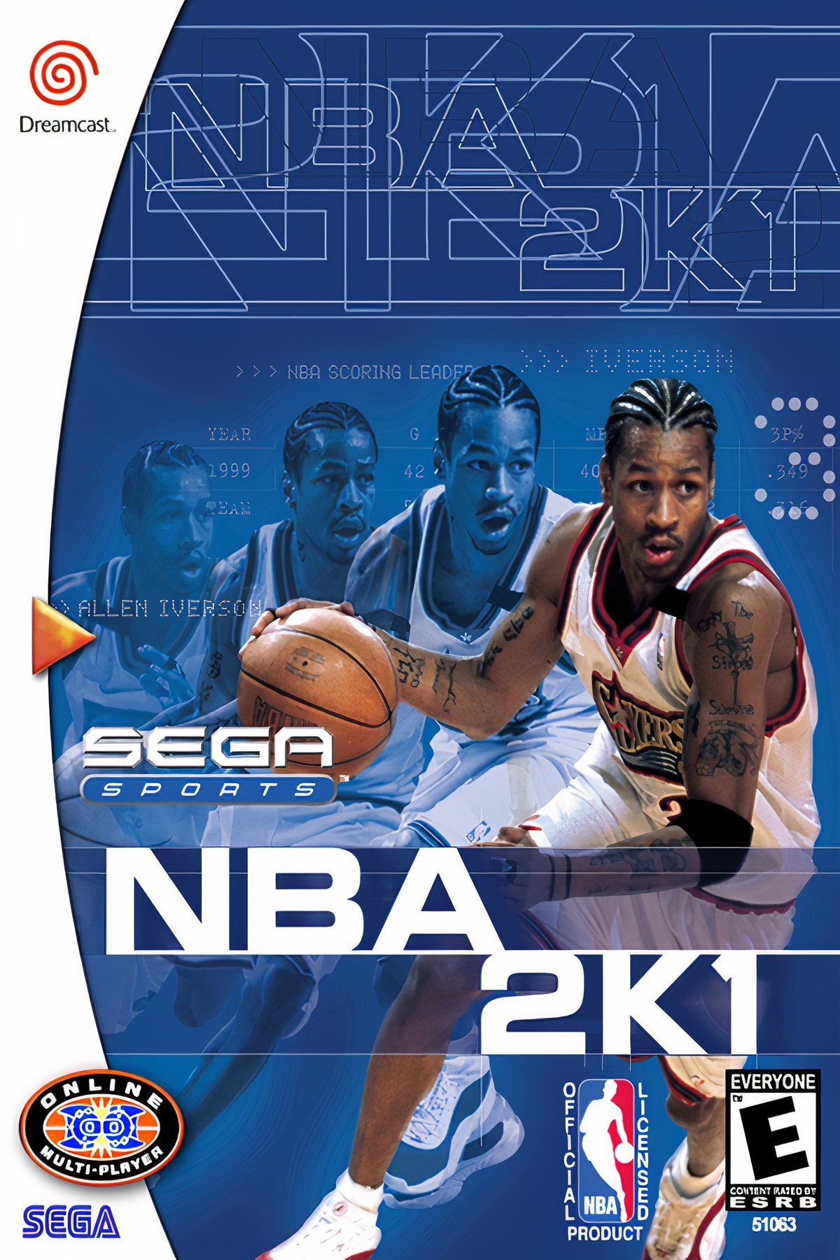 NBA 2K1 Tag Page Cover Art